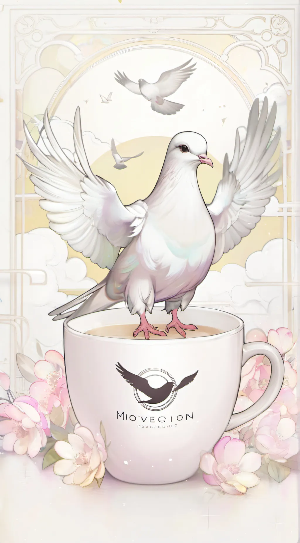 ai character: Dove background