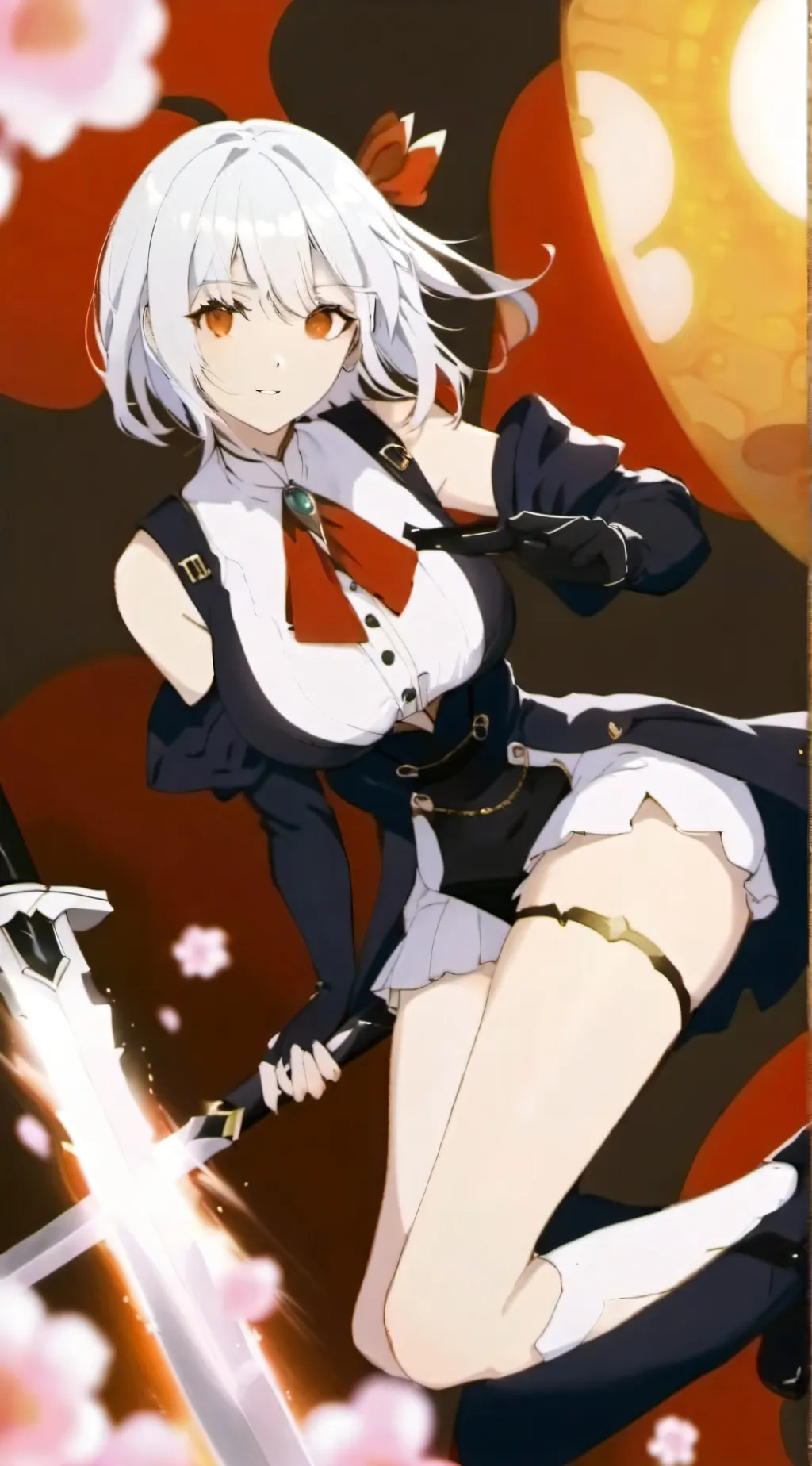 ai character: Answer Girl background