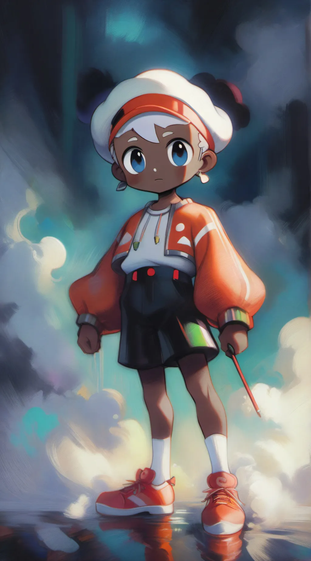 ai character: Dw sleepover background