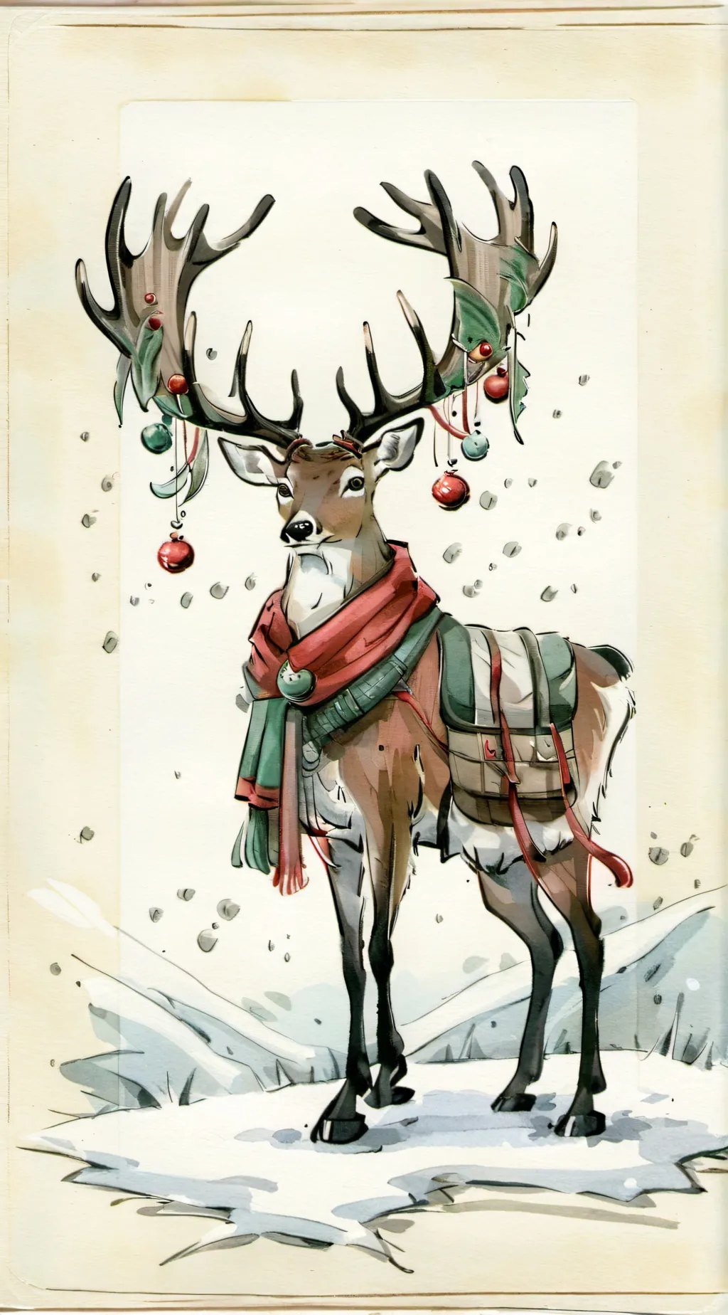 ai character: Rudolph  background