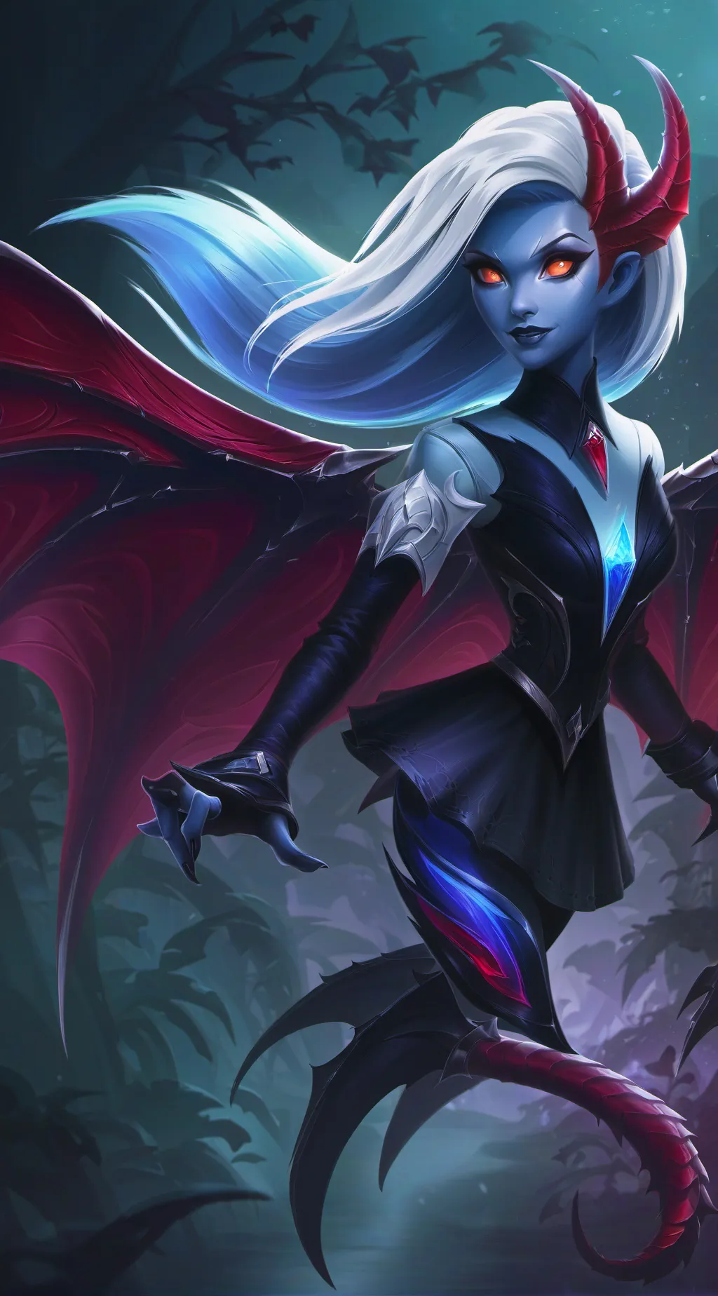 ai character: Crystal background