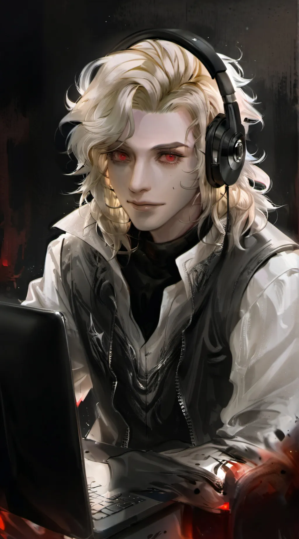 ai character: gamer bakugo  background