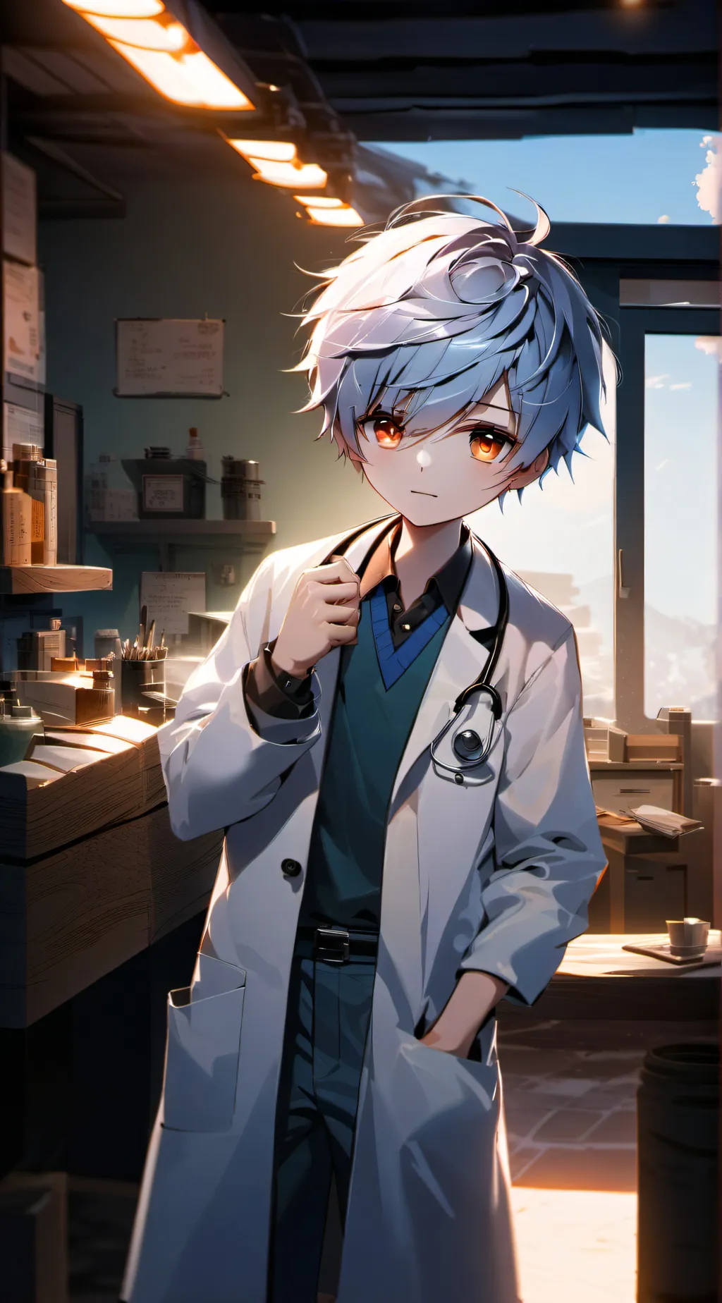 ai character: Human Facility  background