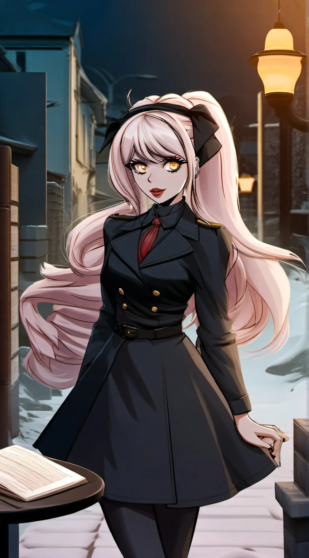 ai character: Junko enshima background