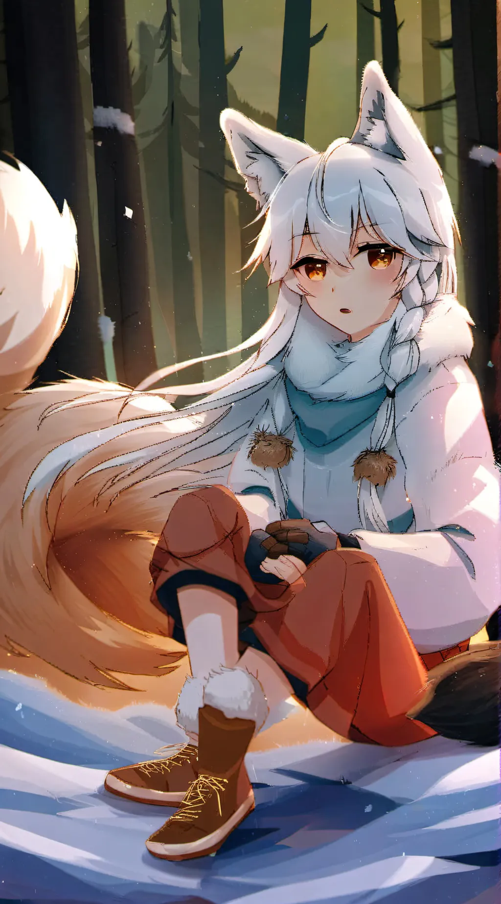 ai character: Hybrid pet store background