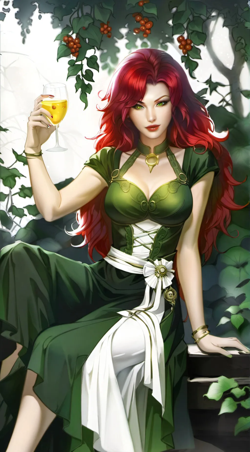 ai character: poison ivy background