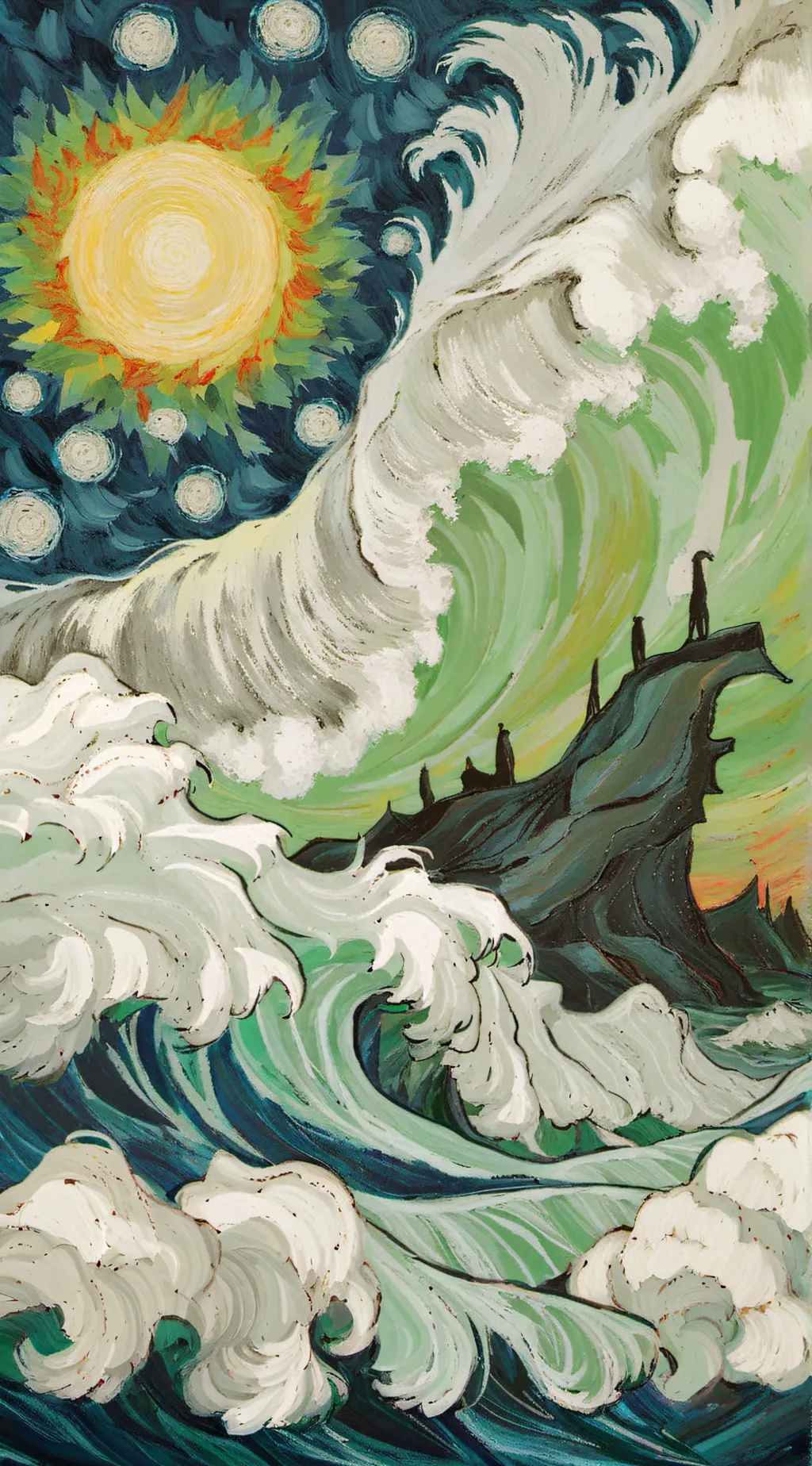 ai character: elemental film background