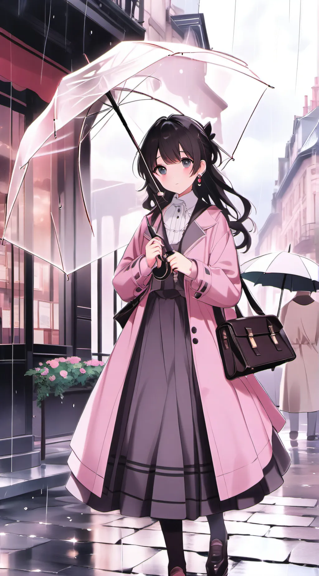 ai character: mha rain background