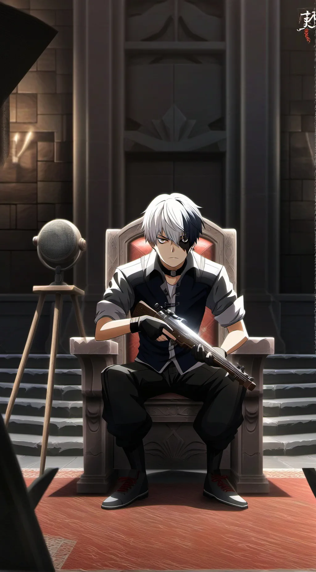 ai character: Mha Camping trip! background