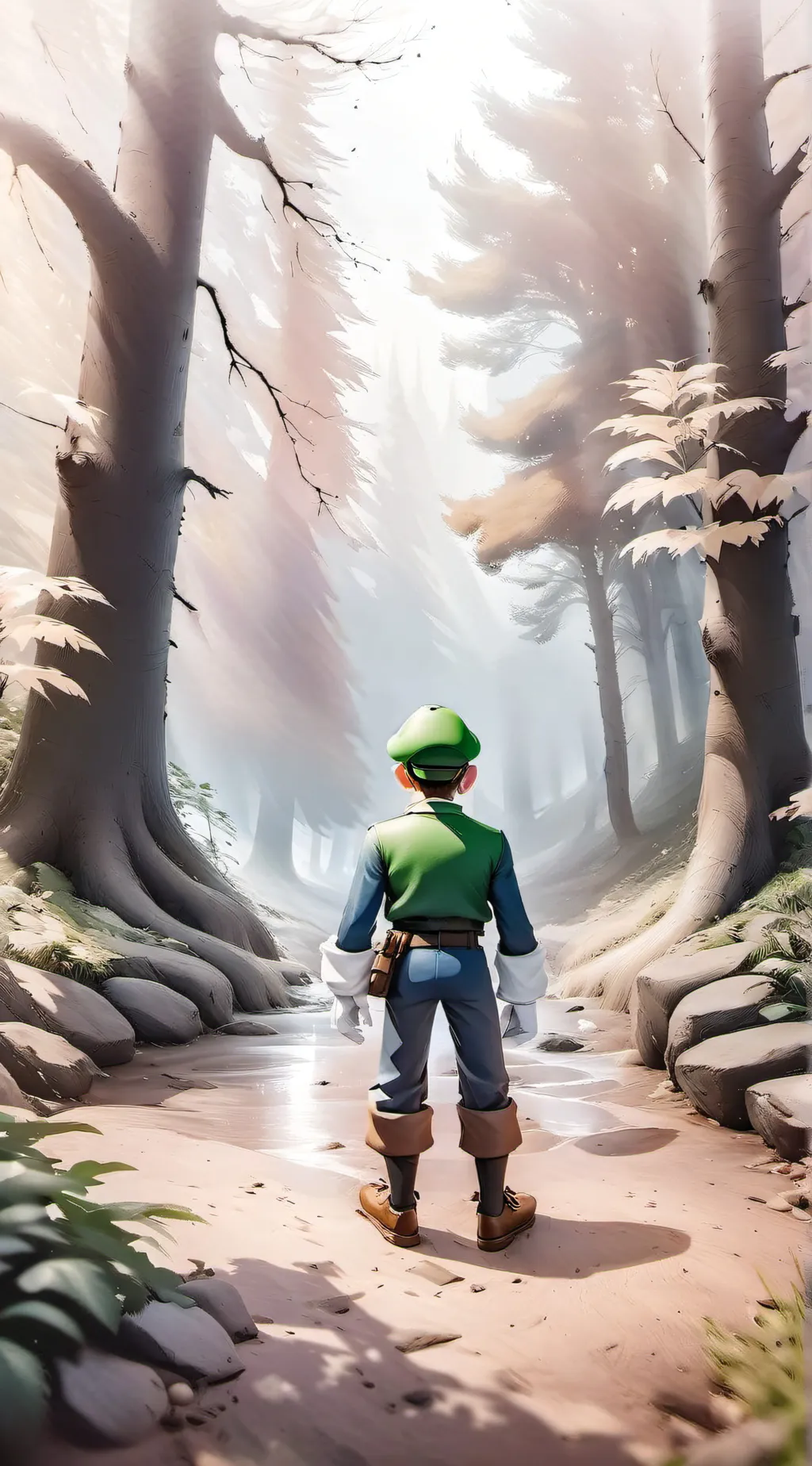 ai character: yo soy luigi  background