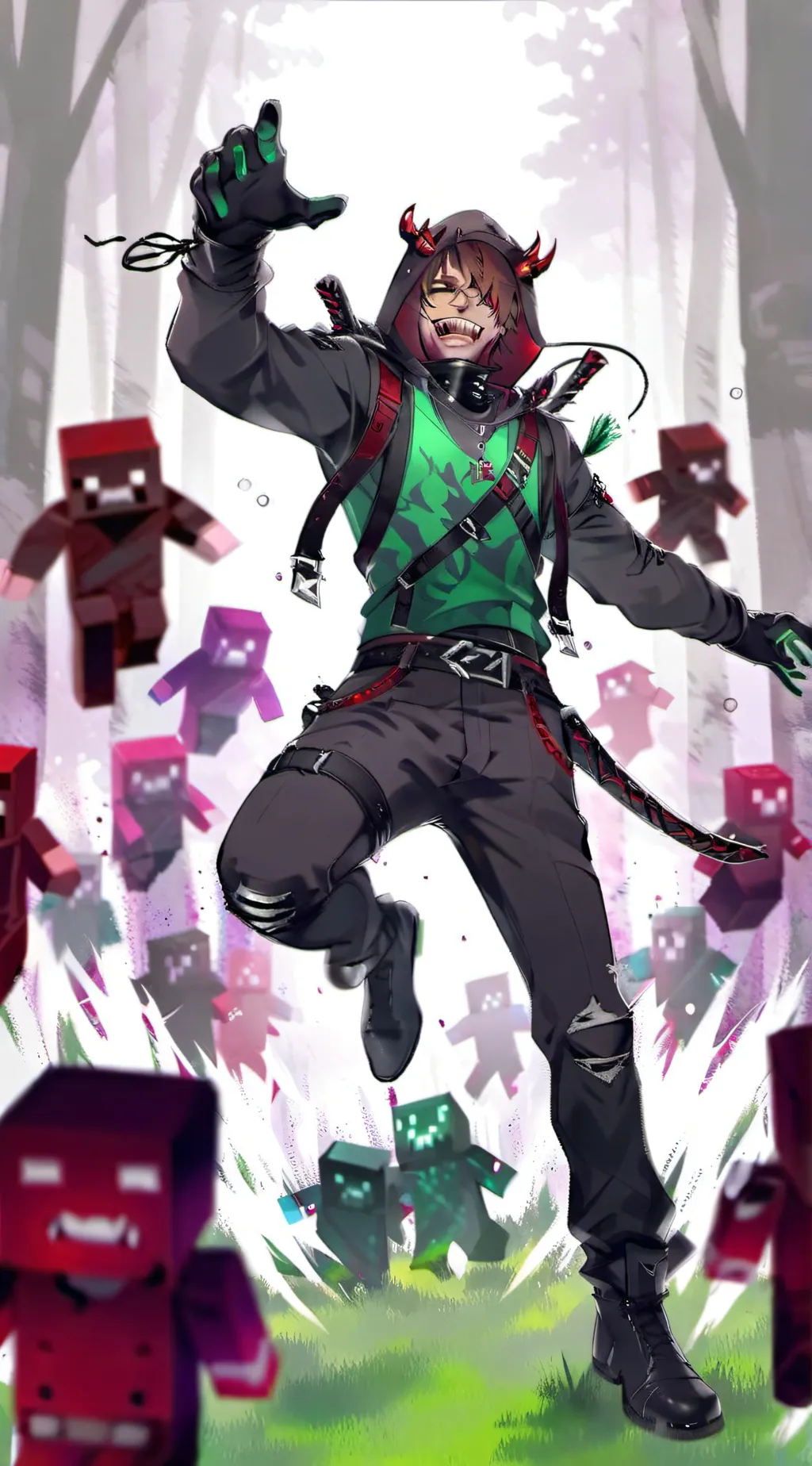 ai character: Chris The Creeper background