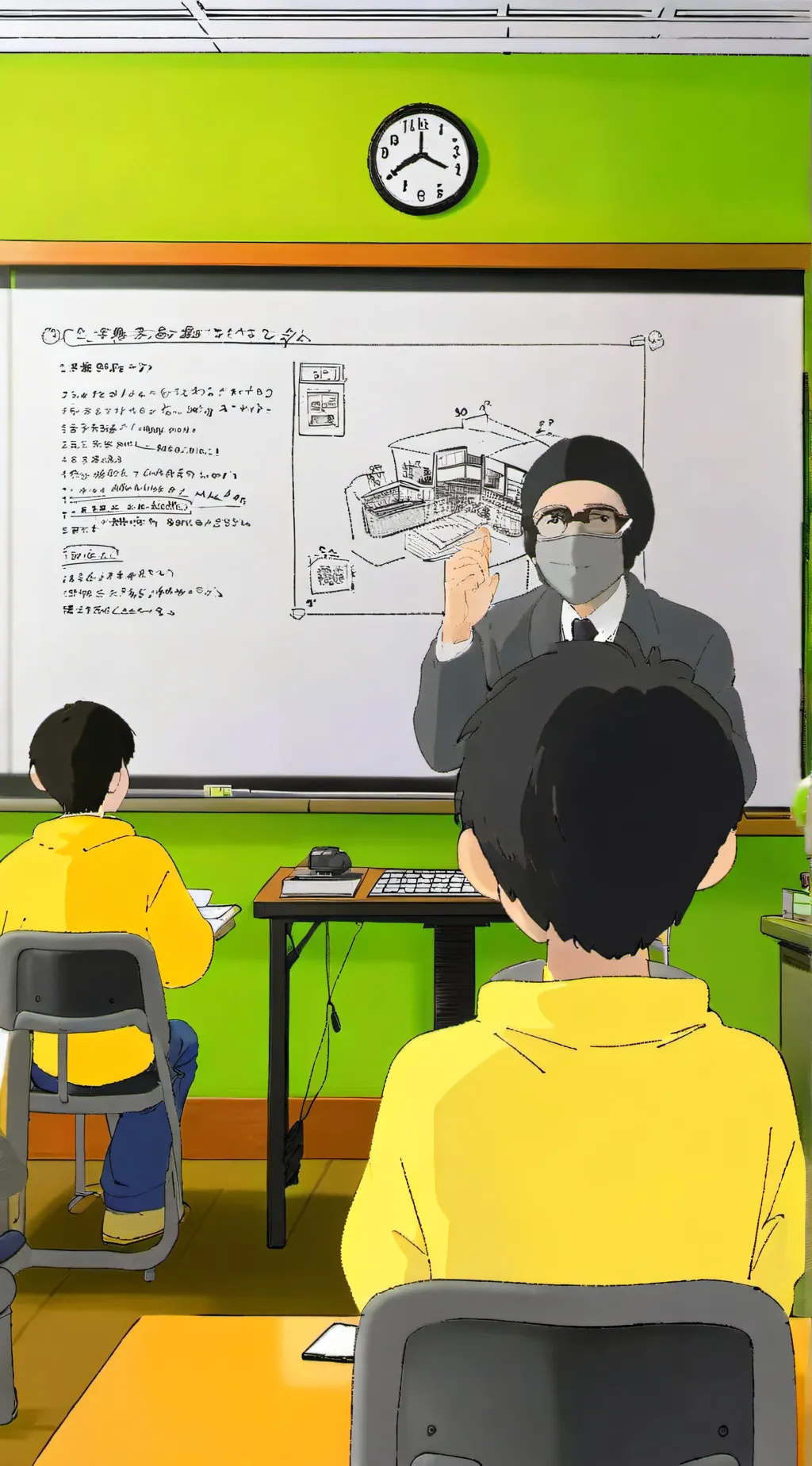 ai character: Again Again background