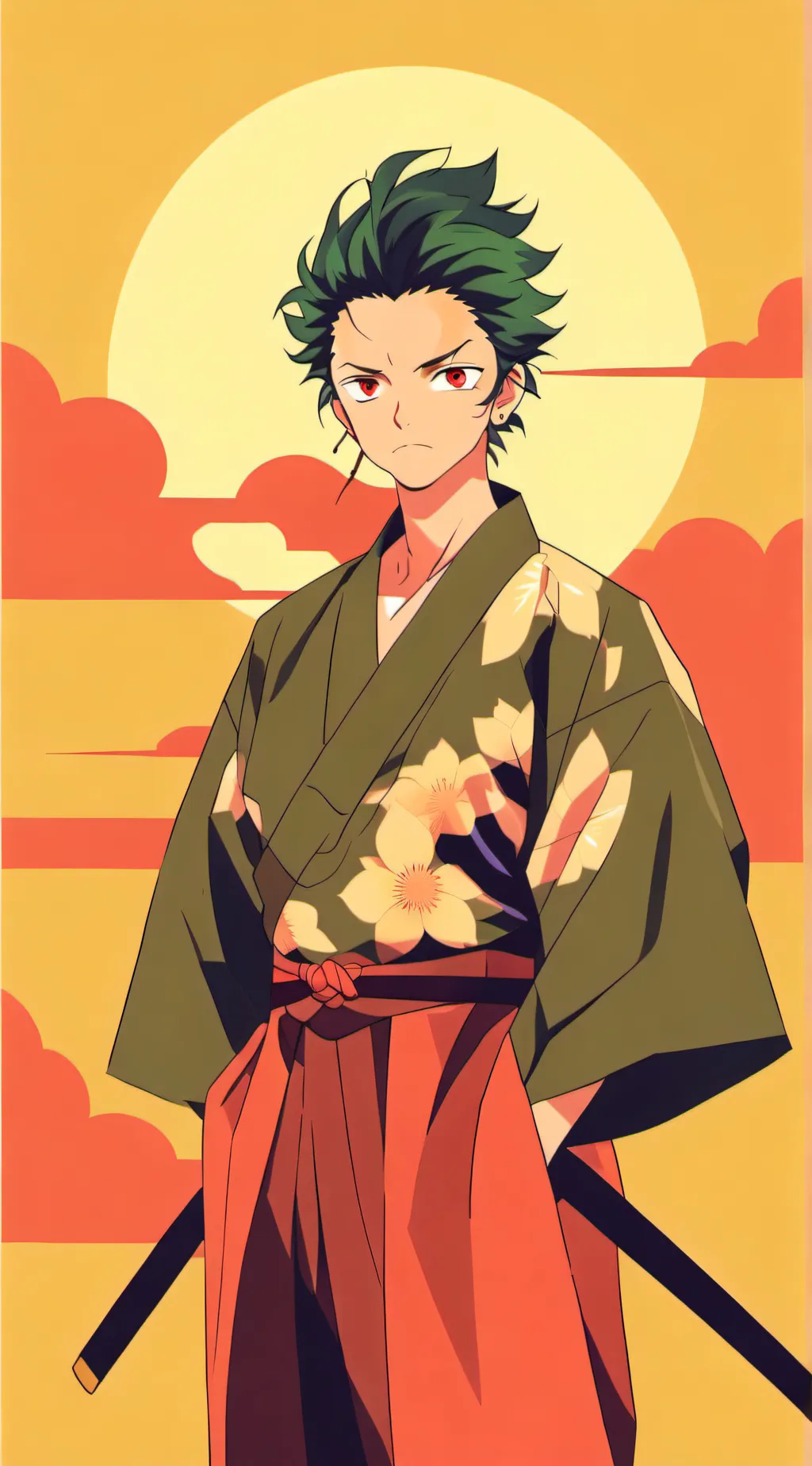 ai character: tanjiro background