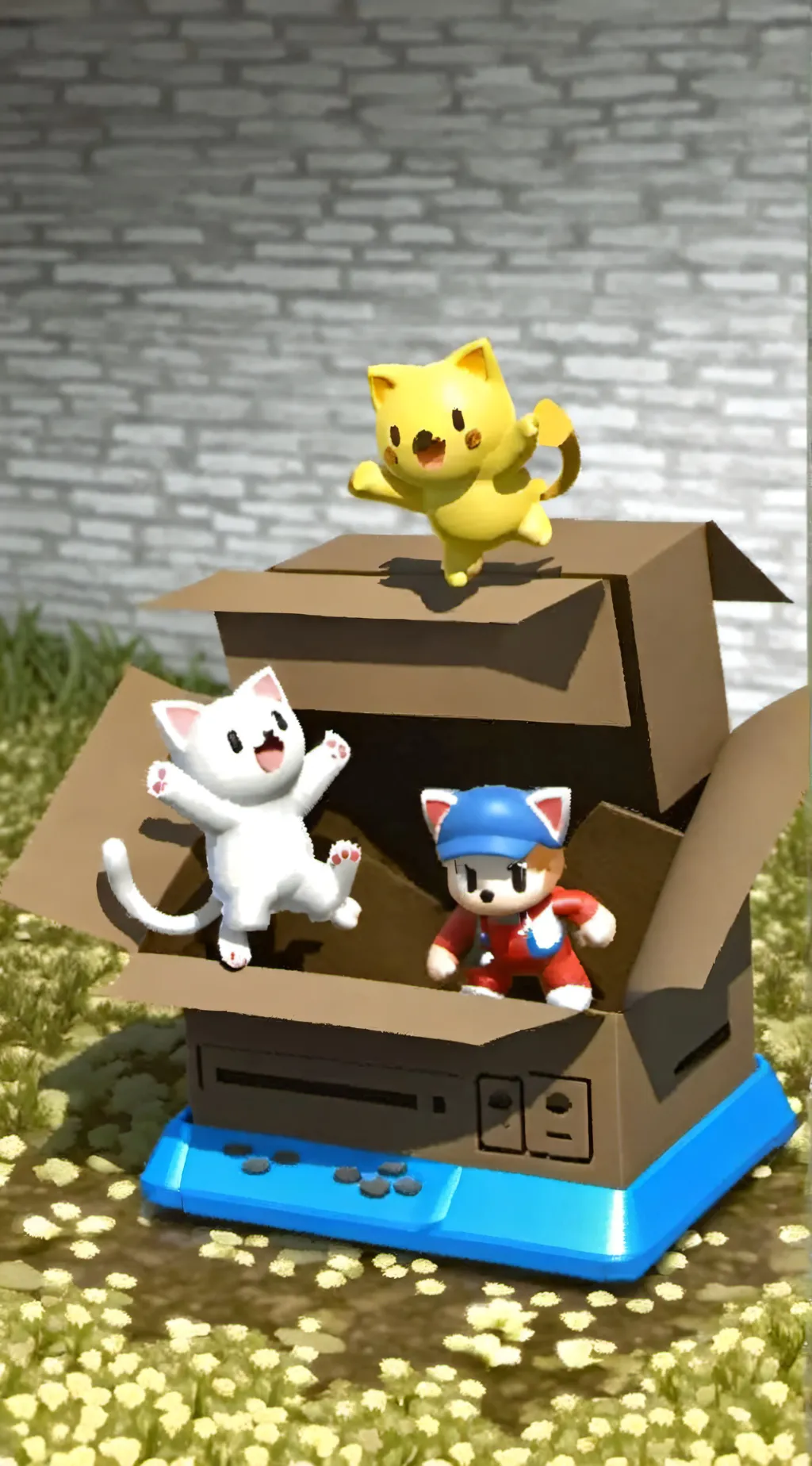 ai character: Stumble cats background