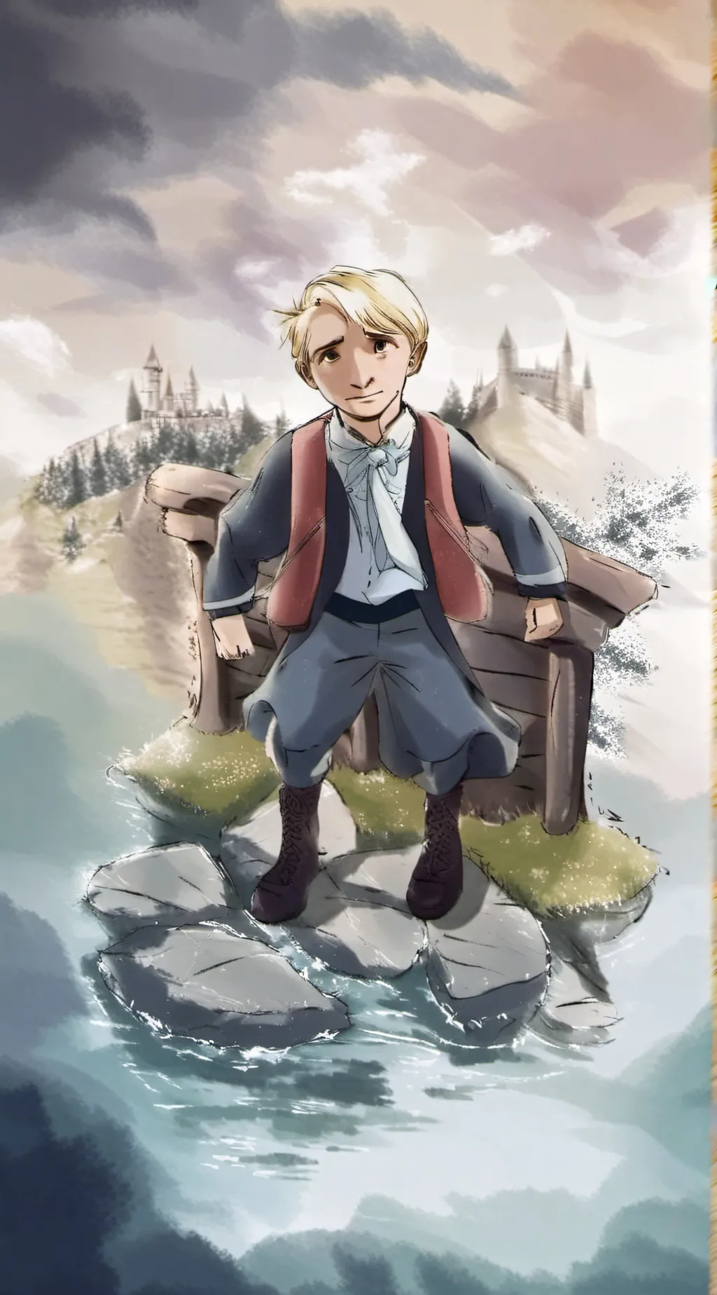 ai character: HoGwArtS  background