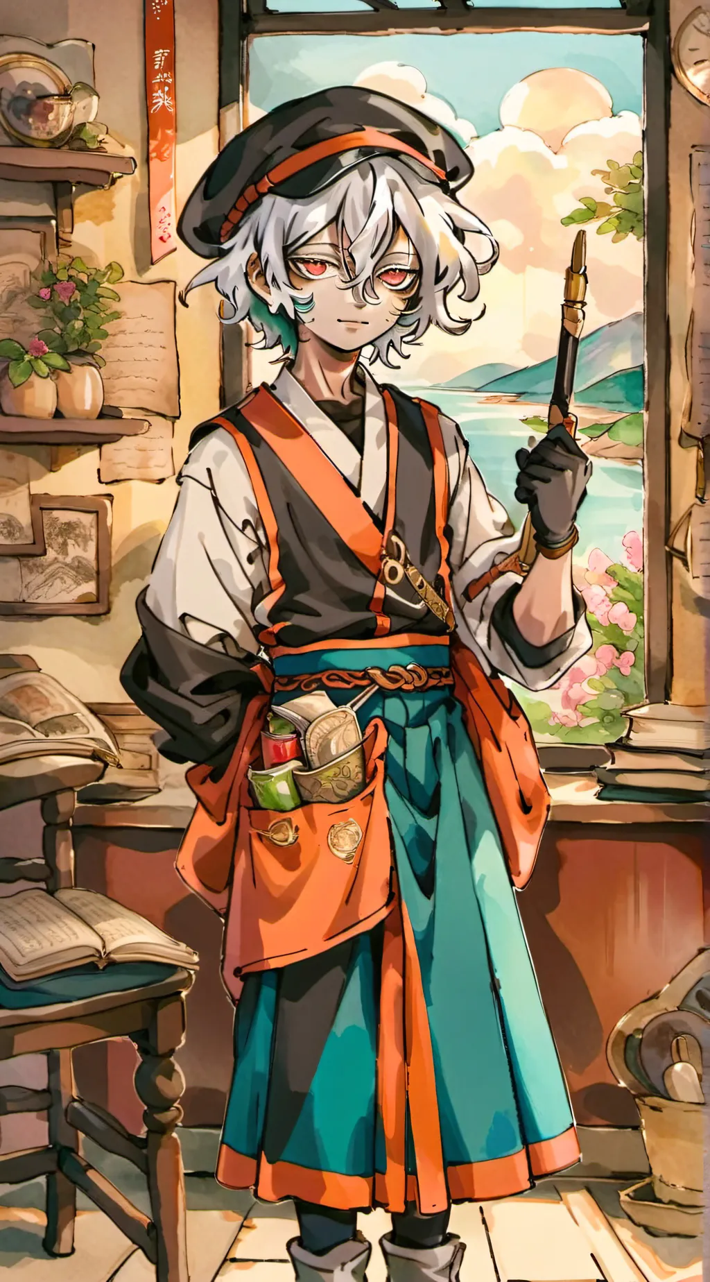 ai character: Catnap background