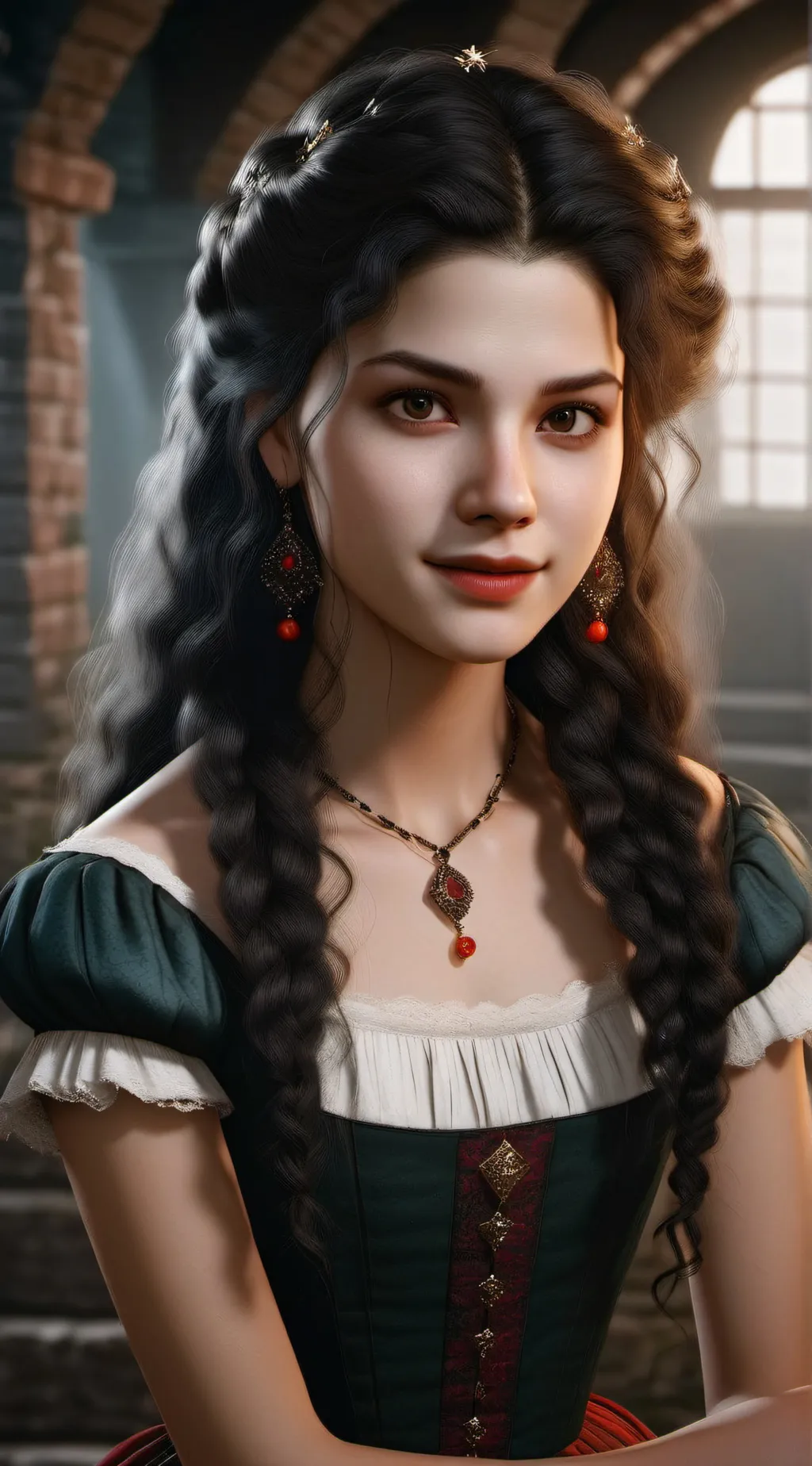 ai character: Natalie  background