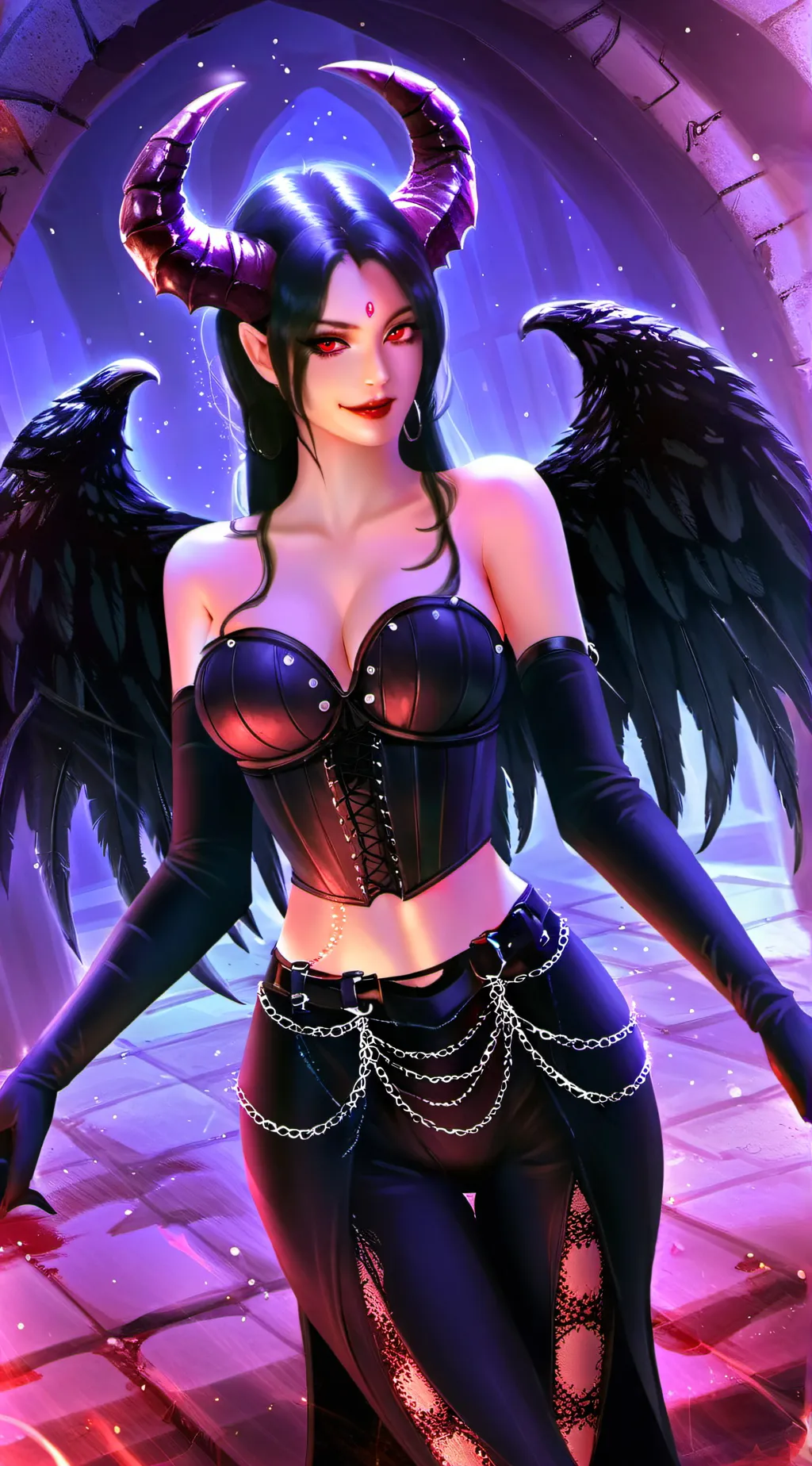 ai character: Black Chess Queen background