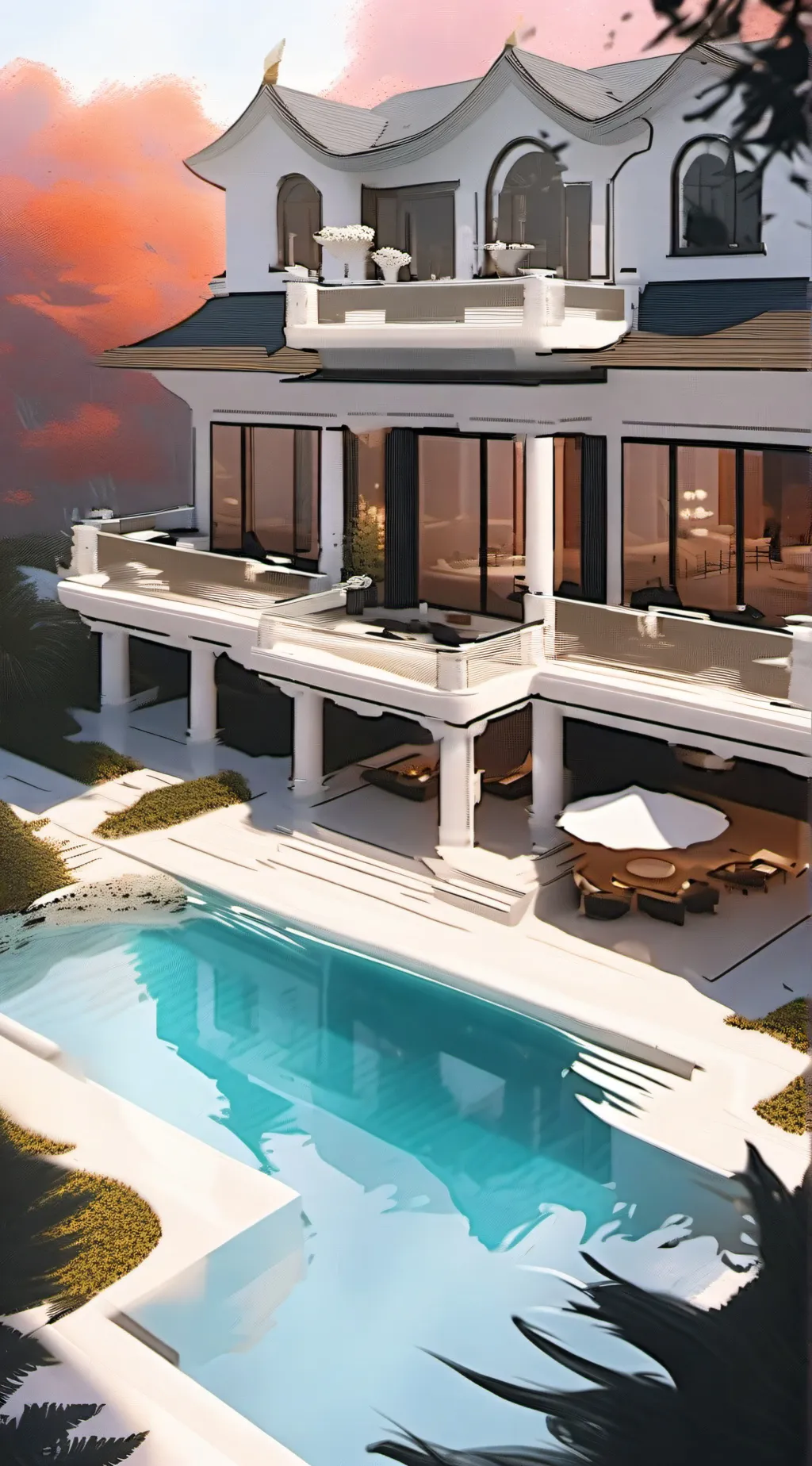 ai character: mansion house ch background