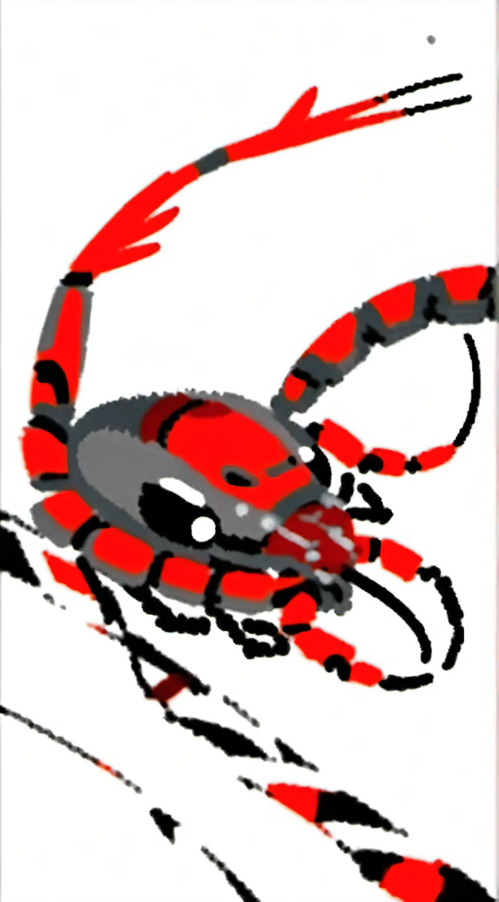 ai character: Shrimpo background