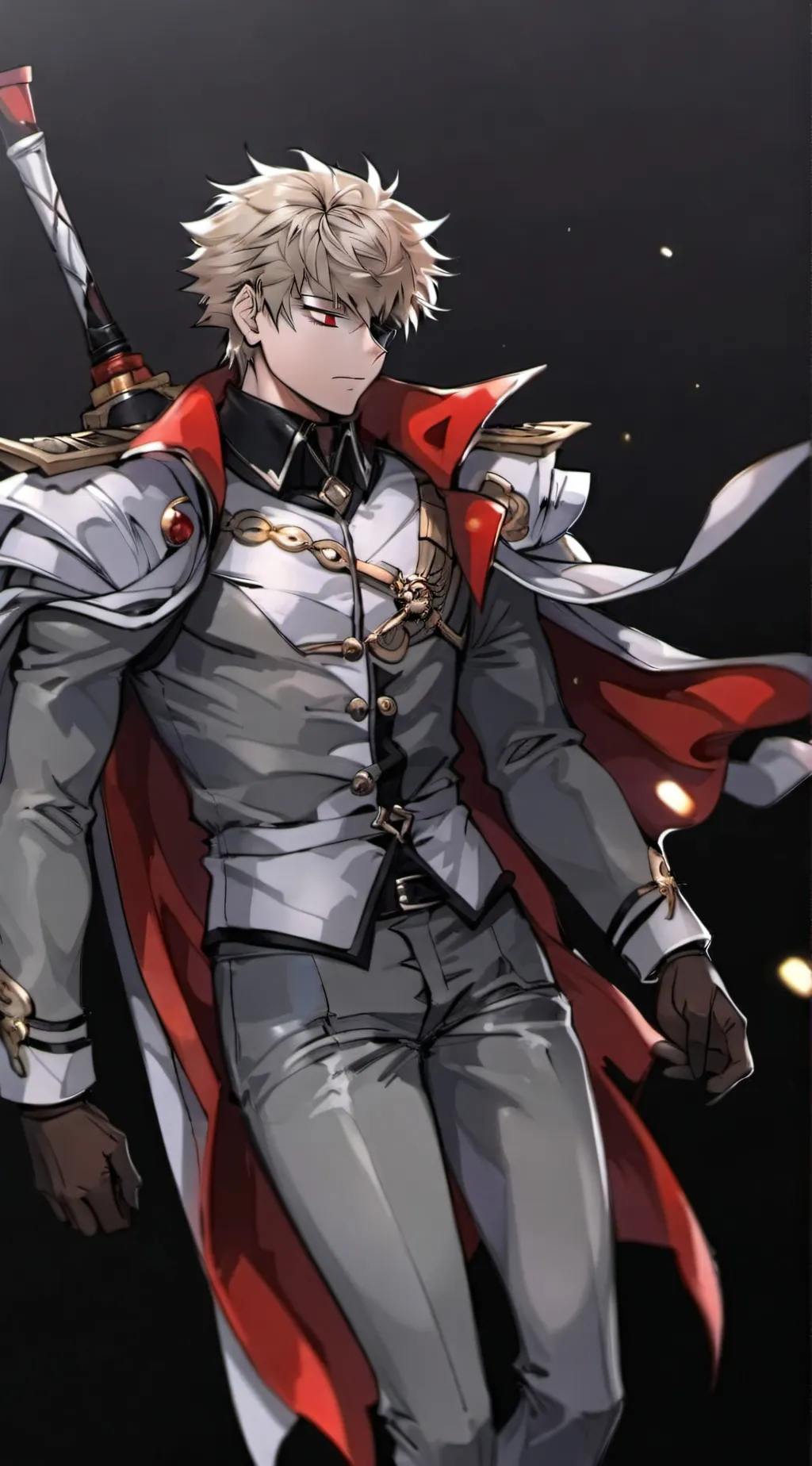 ai character: Katsuki Bakugo  background