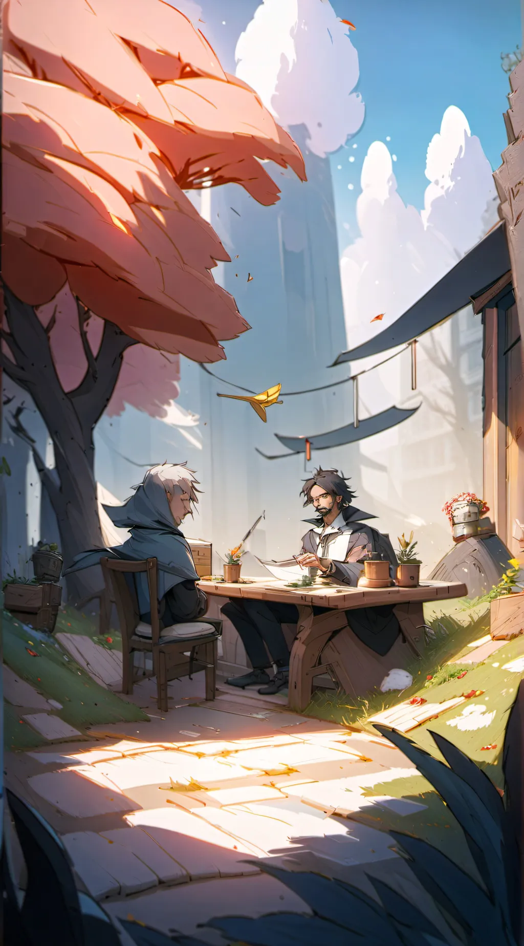 ai character: Dw meets hh background