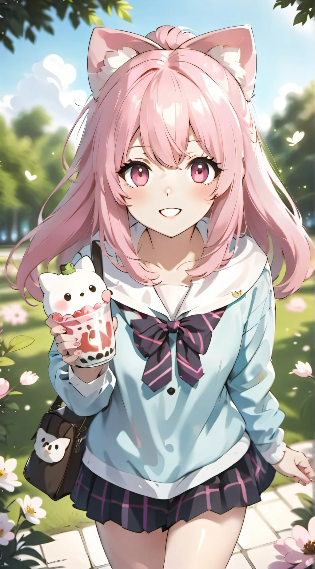 ai character: Cherry background