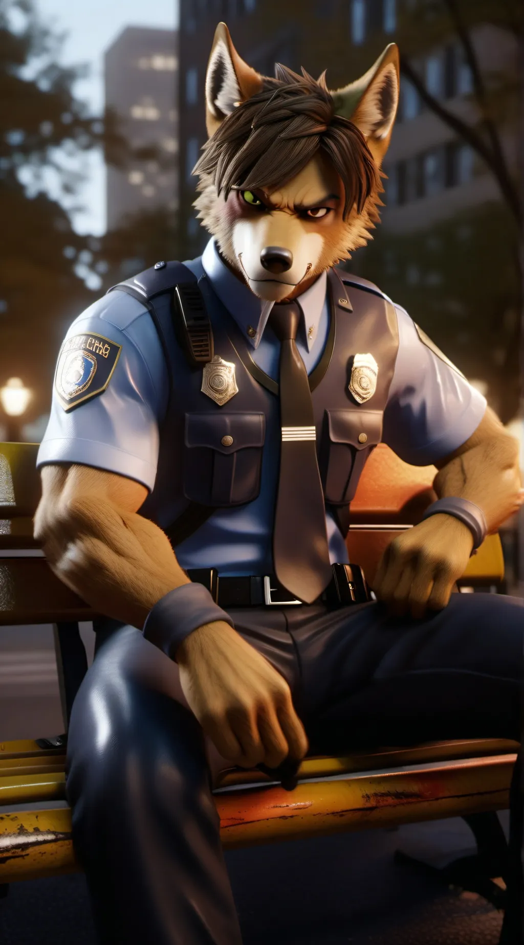 ai character: Mike Lakota Coyote background