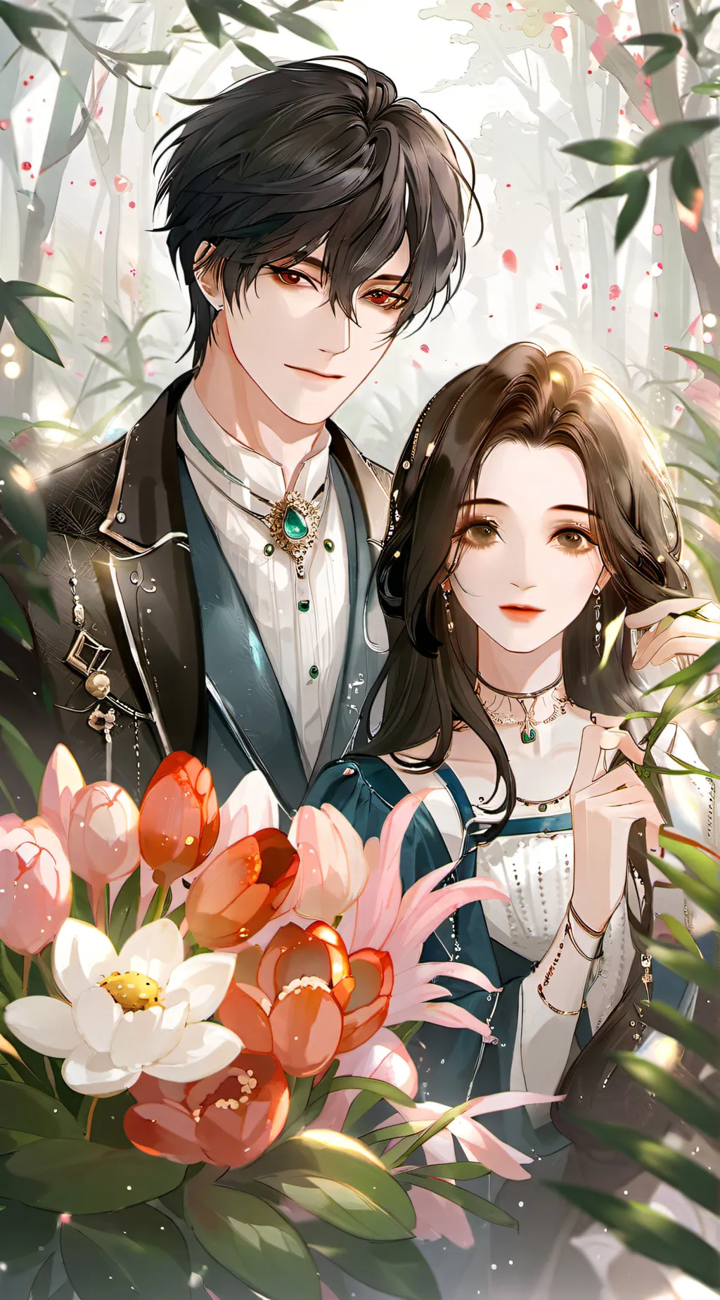 ai character: Max and lily  background