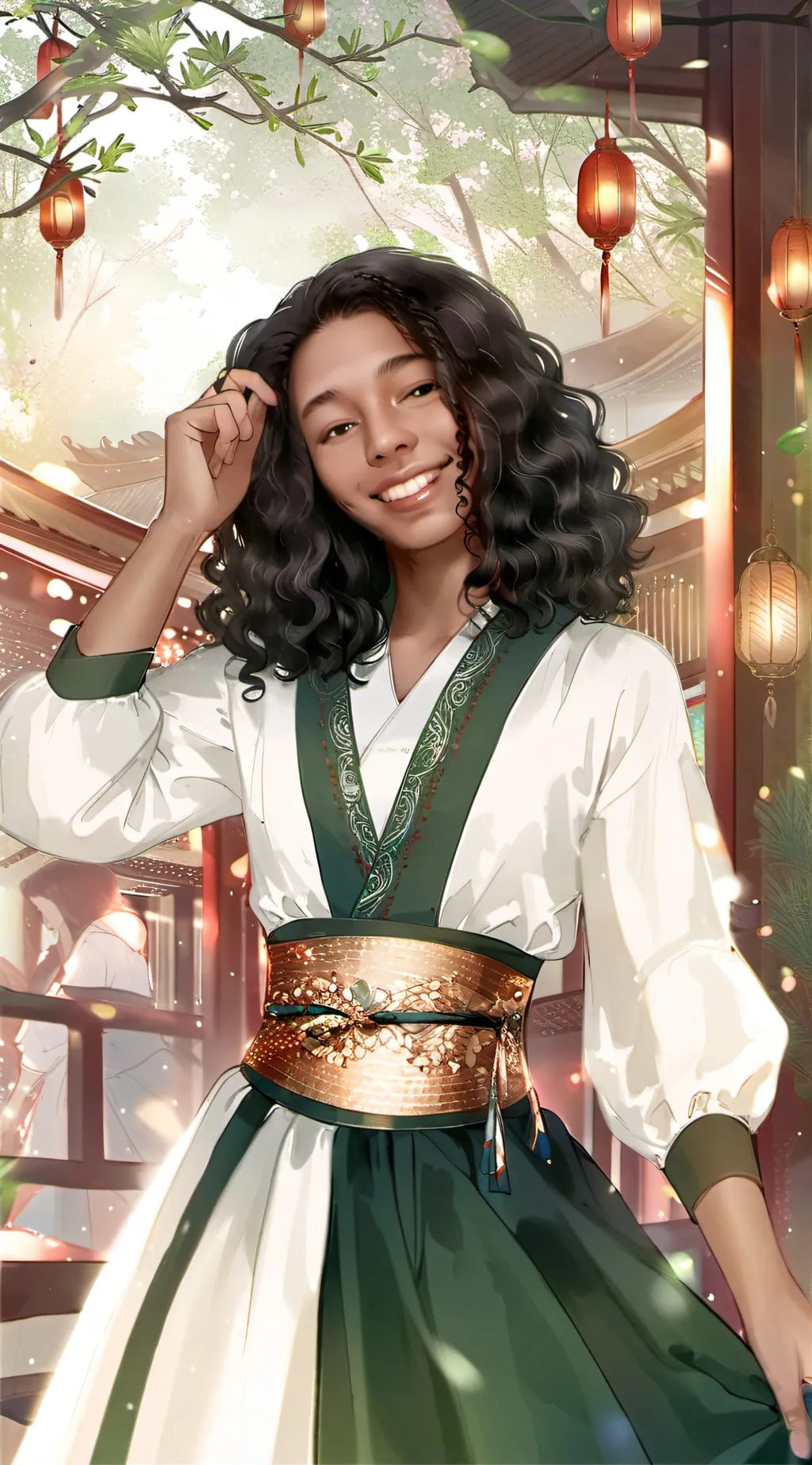 ai character: Laylna  background