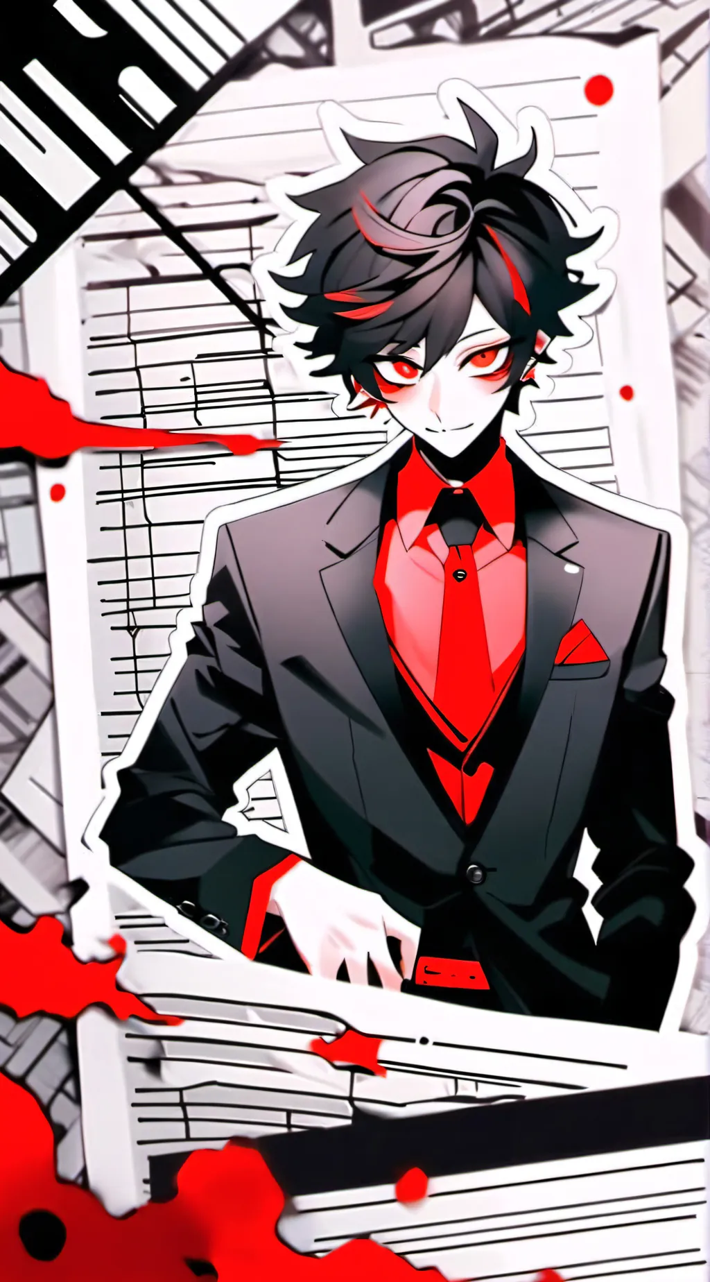 ai character: you and Alastor  background