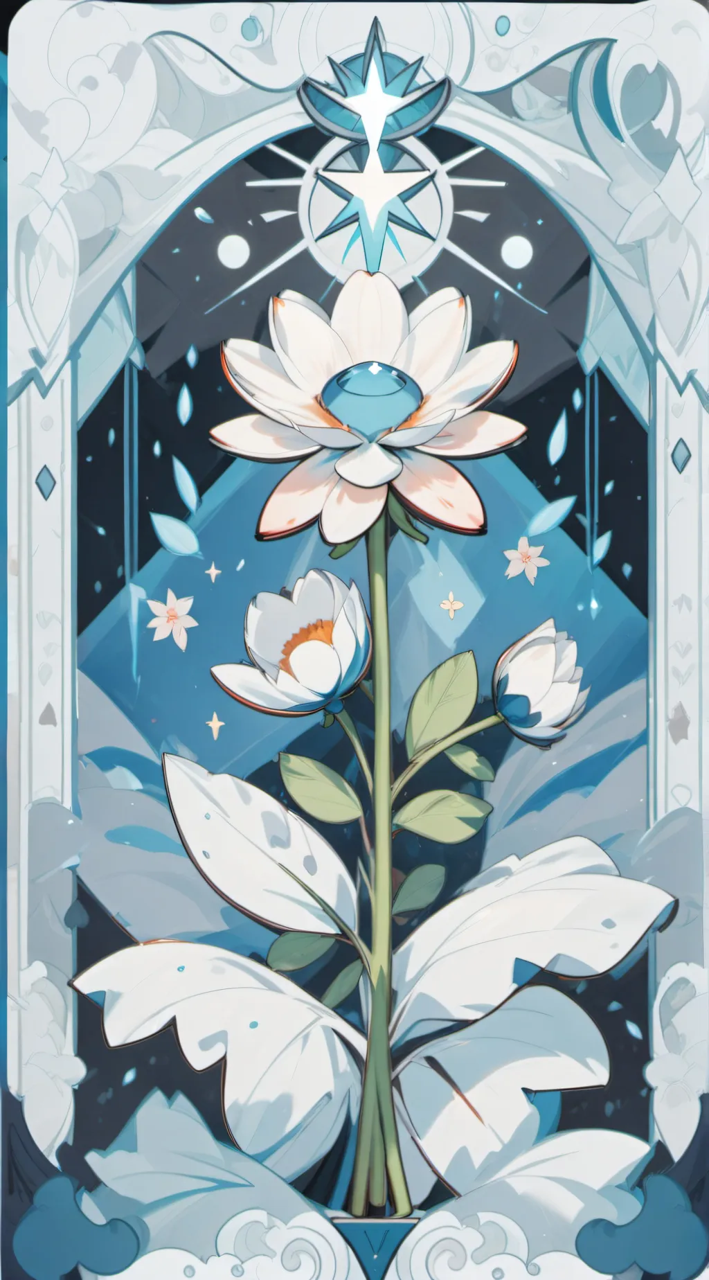 ai character: a beautiful flower background