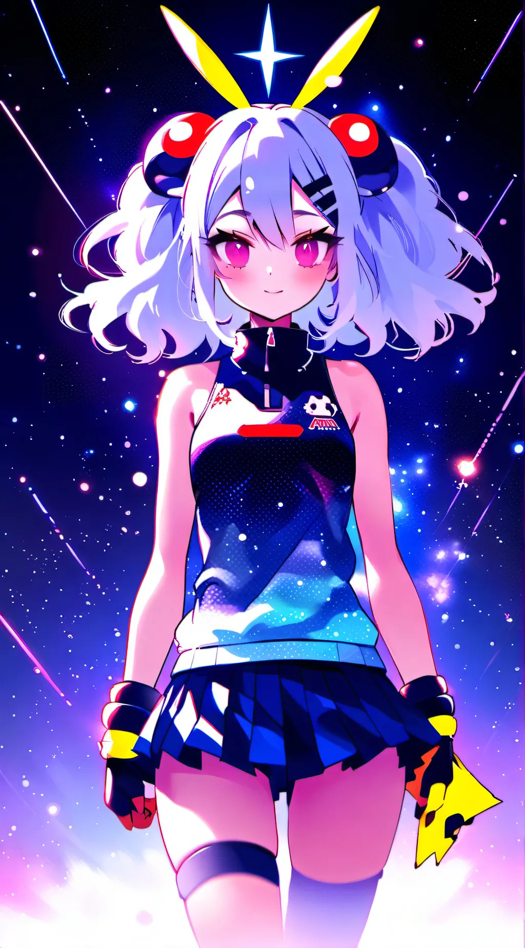 ai character: Pikachu (girl) background