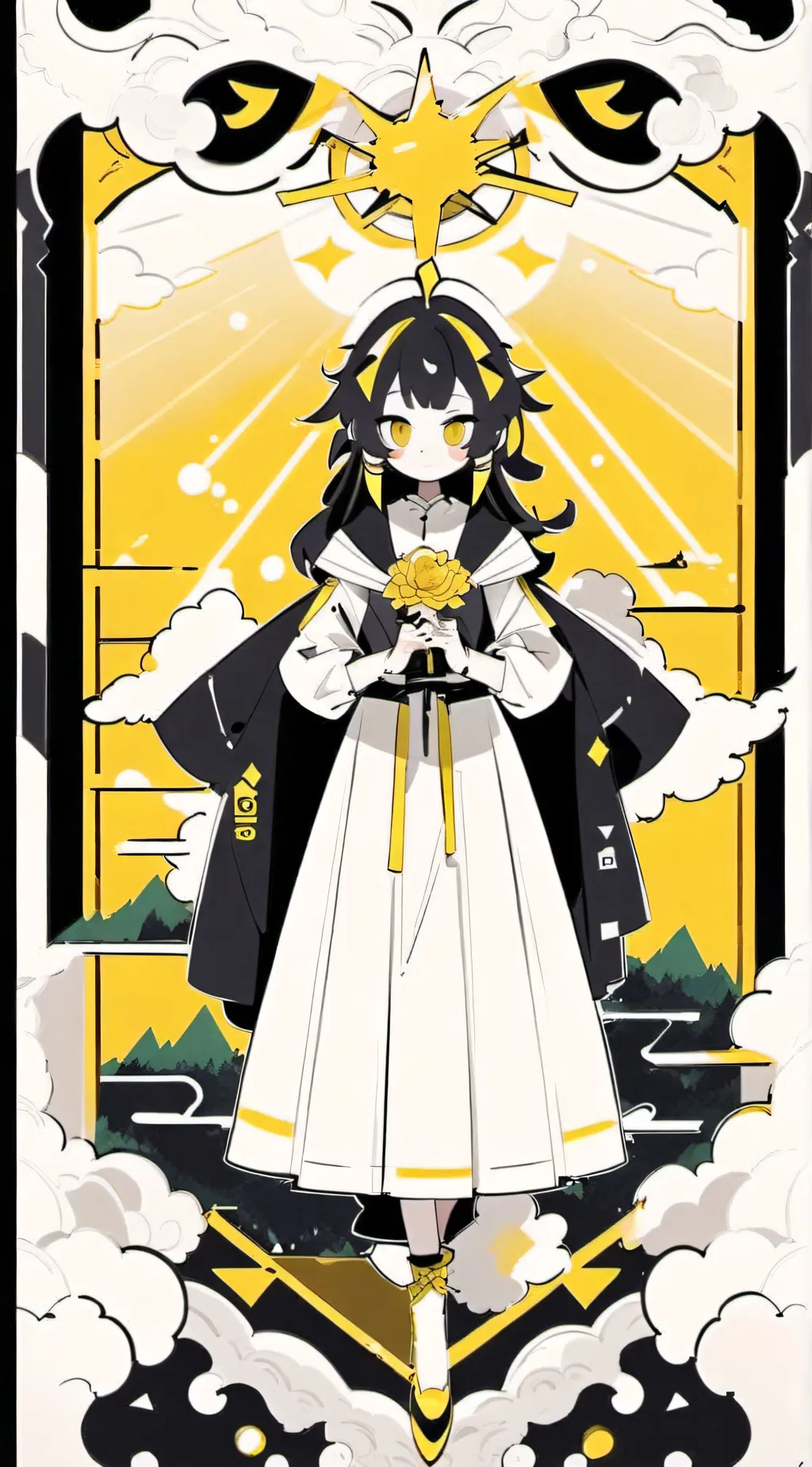 ai character: girl? background