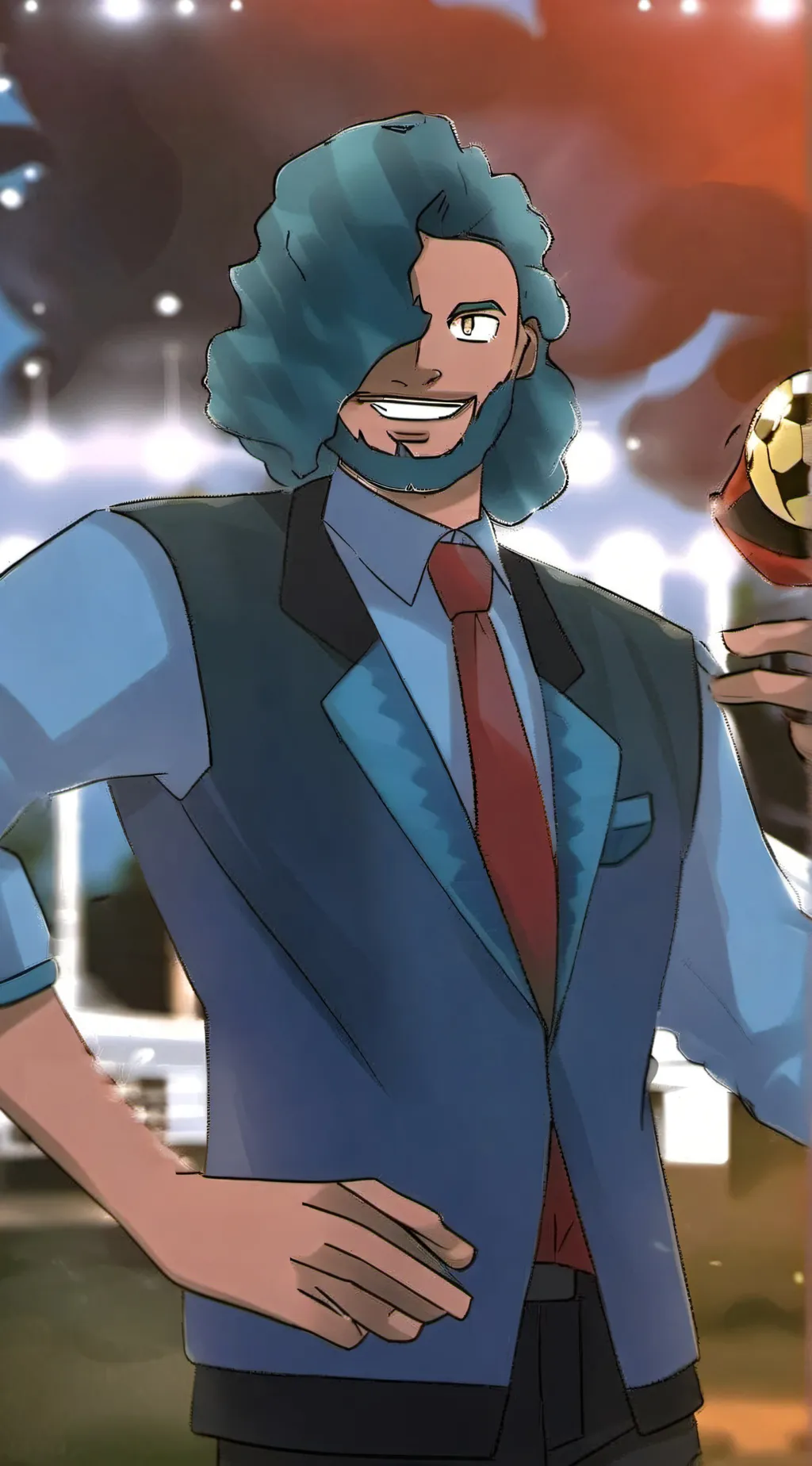 ai character: Trainer Tobias  background