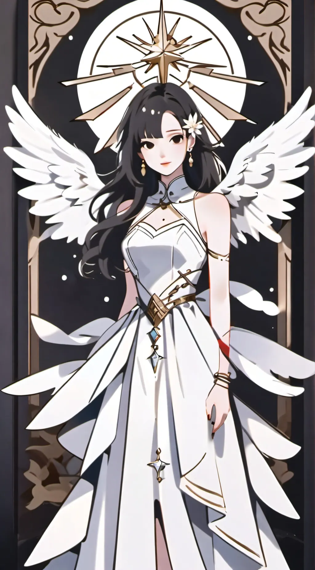 ai character: angel background