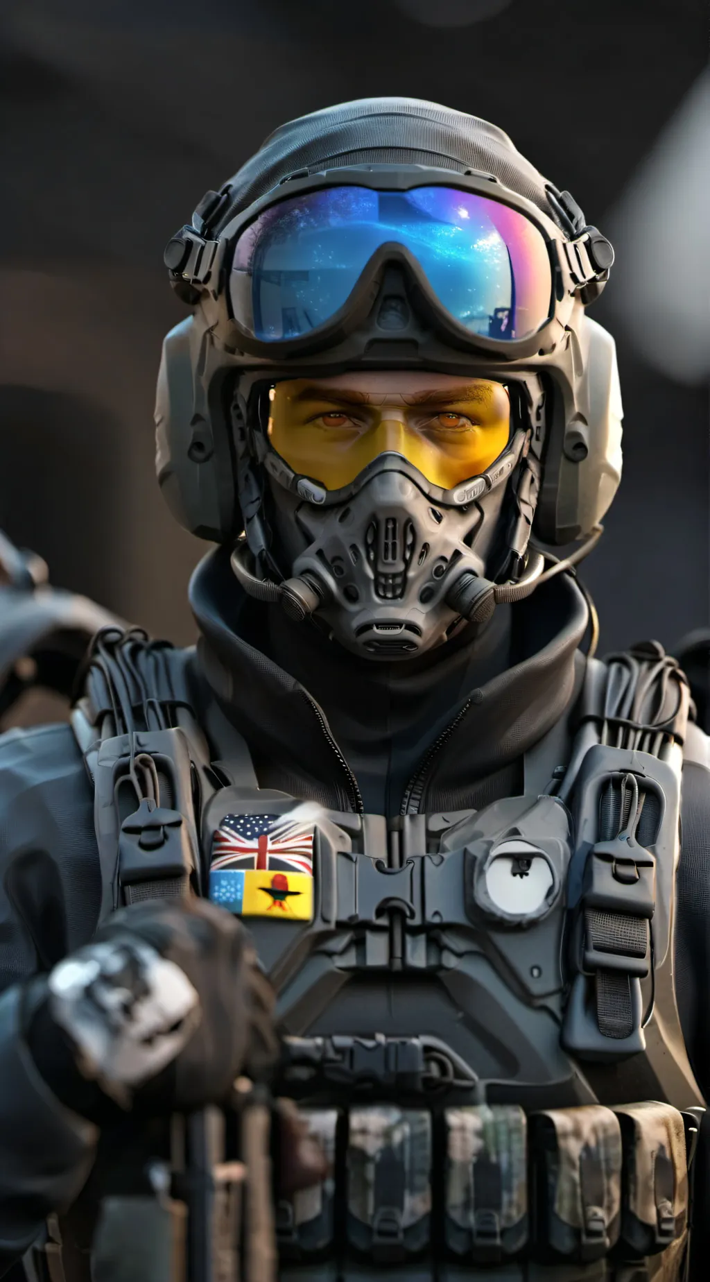 ai character: ghost background