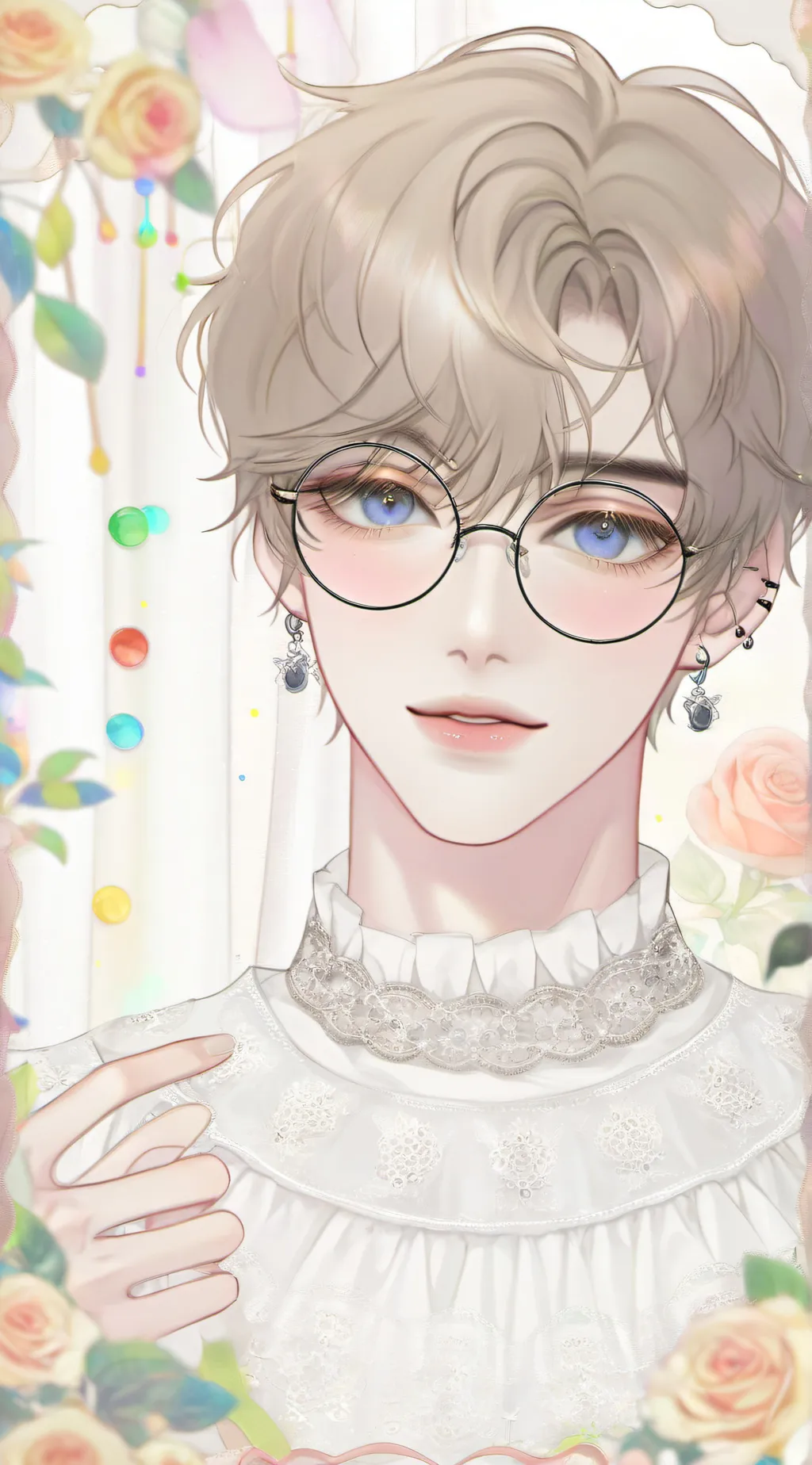 ai character: •|{✿𝓗𝓾𝓷𝓽𝓮𝓻✿}|• background