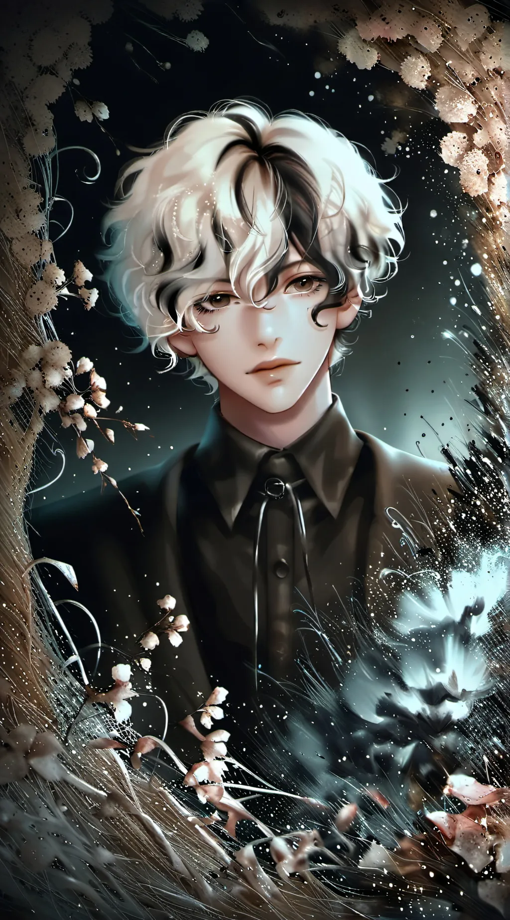 ai character: Maru(bl) background