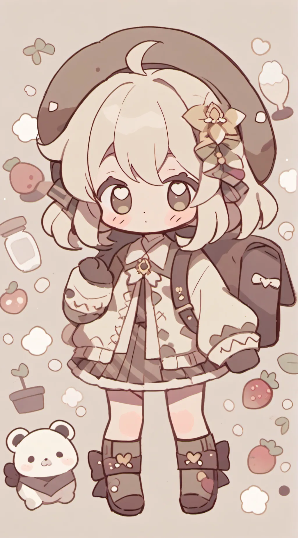 ai character: a friend ❤ background