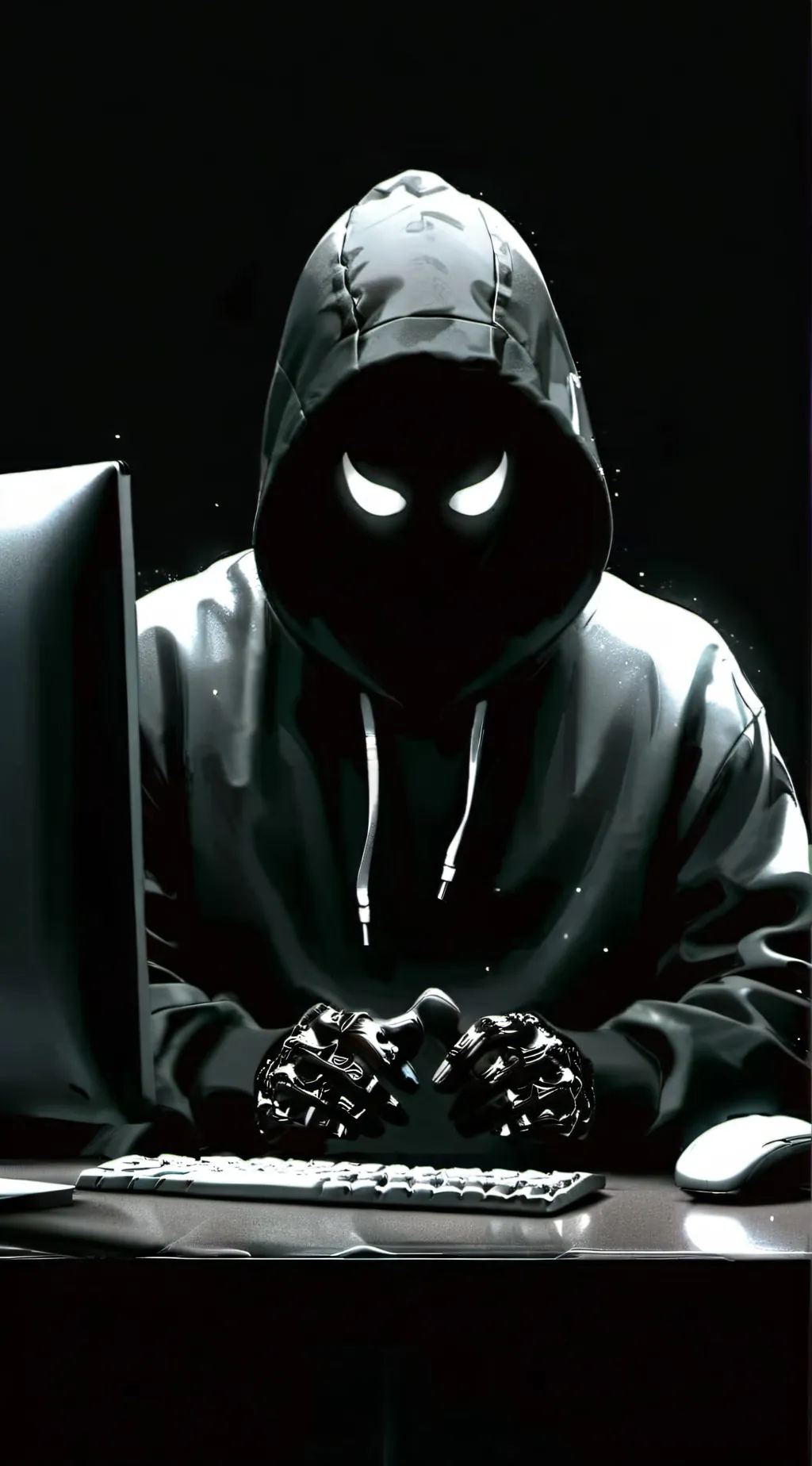 ai character: Hacker background