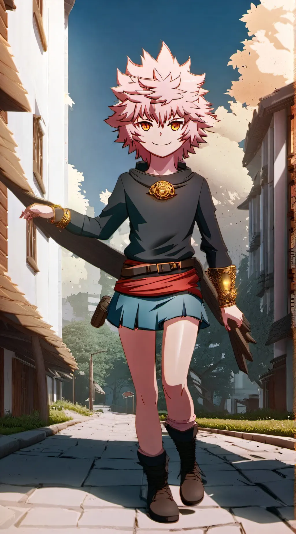 ai character: Mina Ashido background