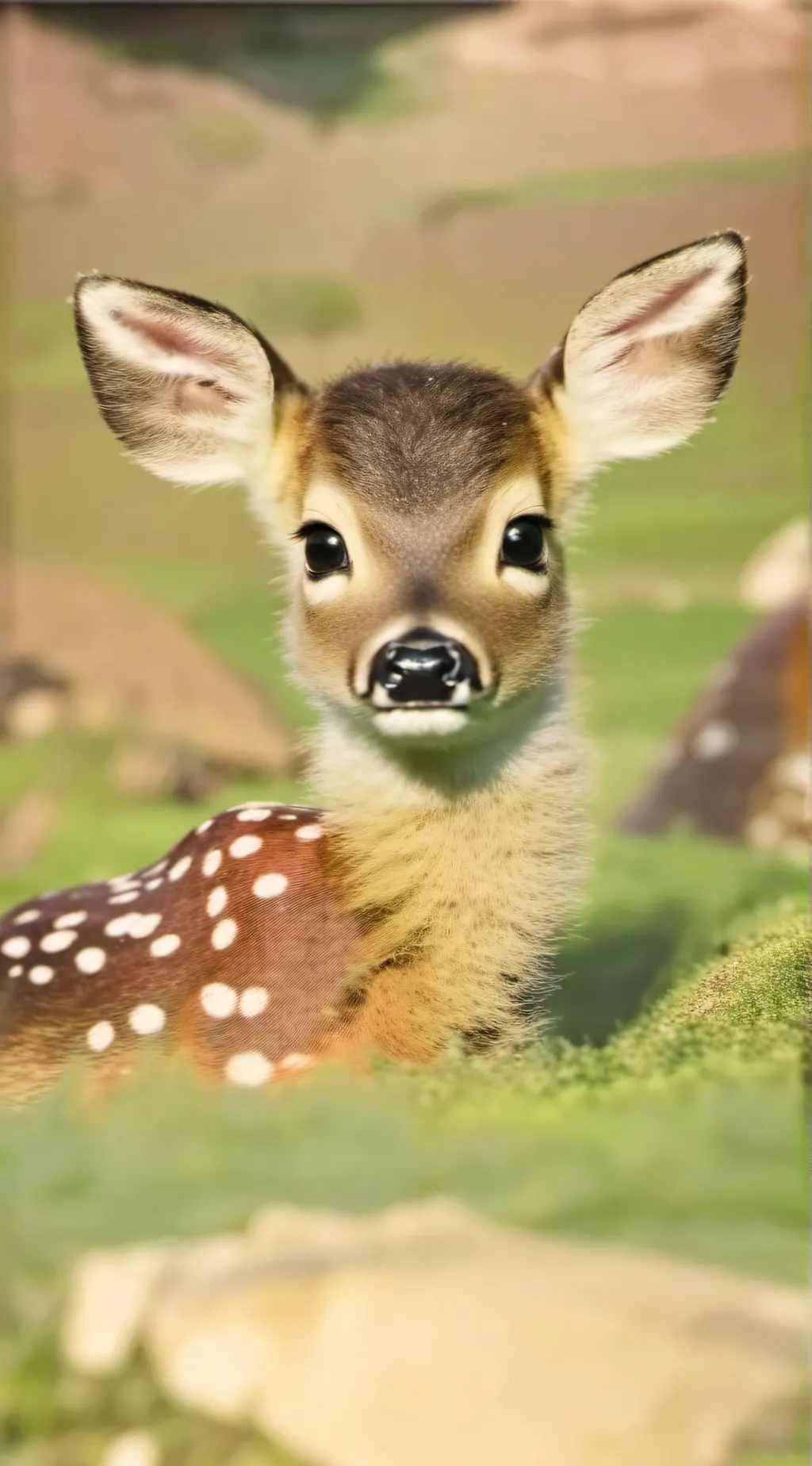 ai character: Baby Deer/fawn background