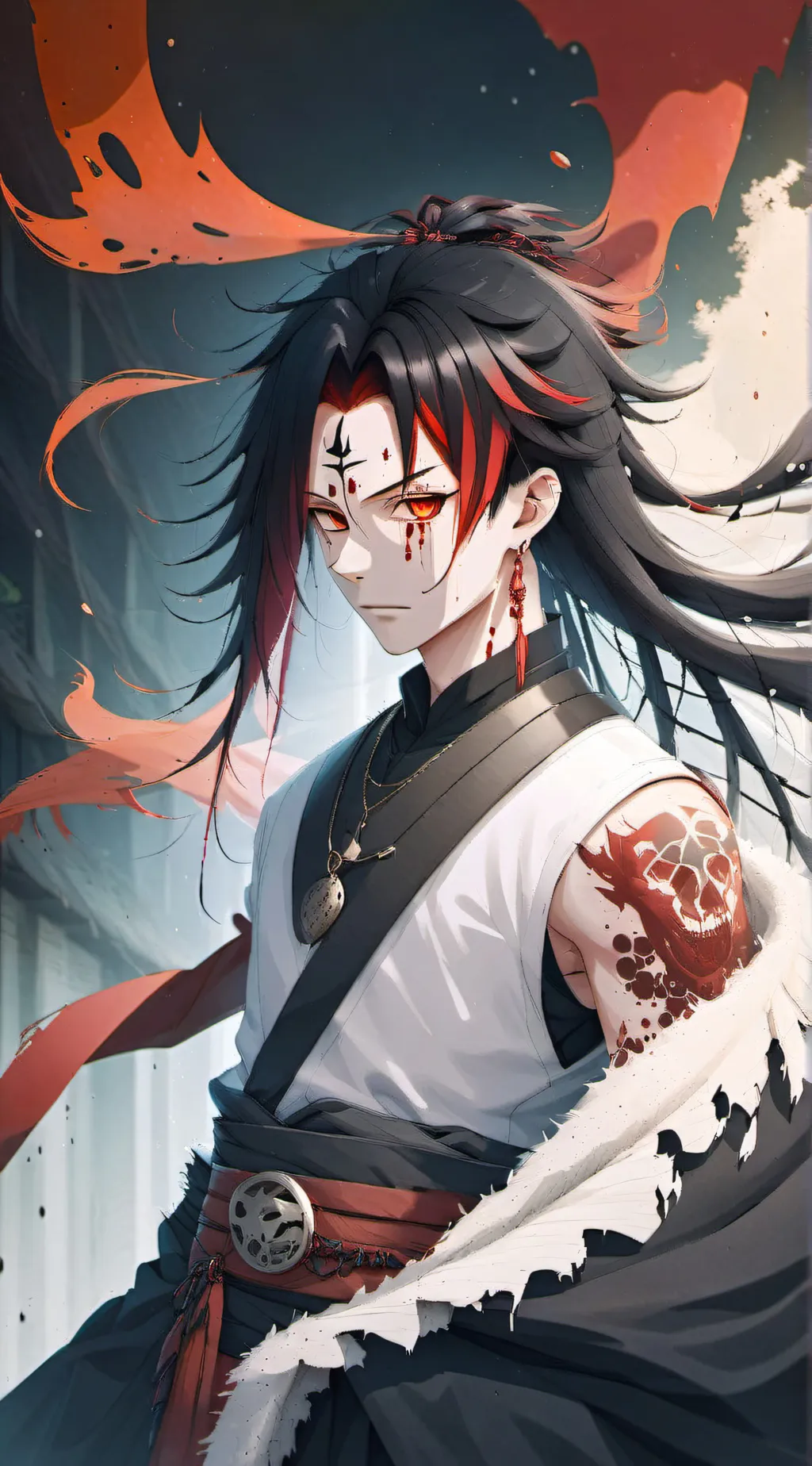 ai character: hachira  background