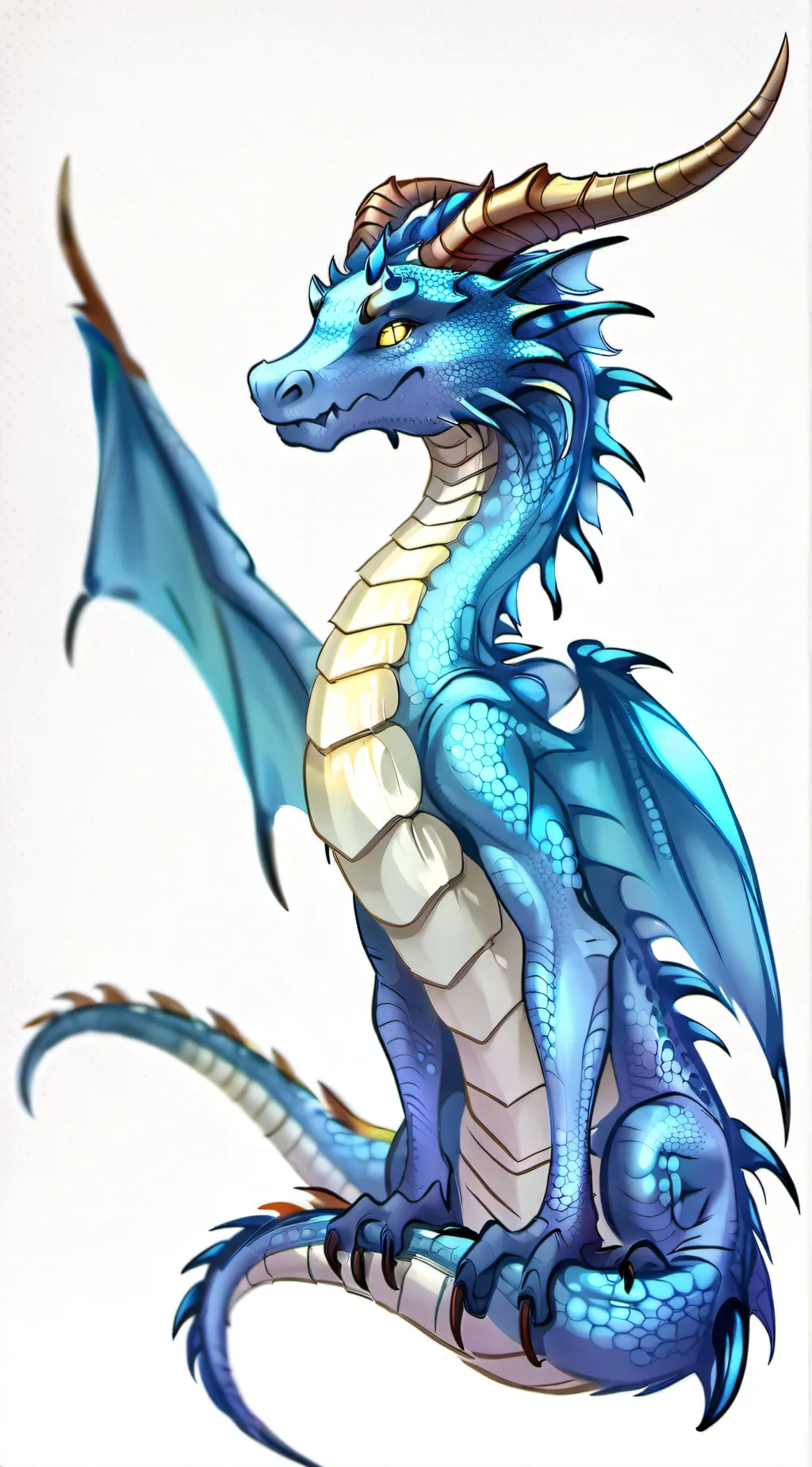 ai character: Blue the silkwing background