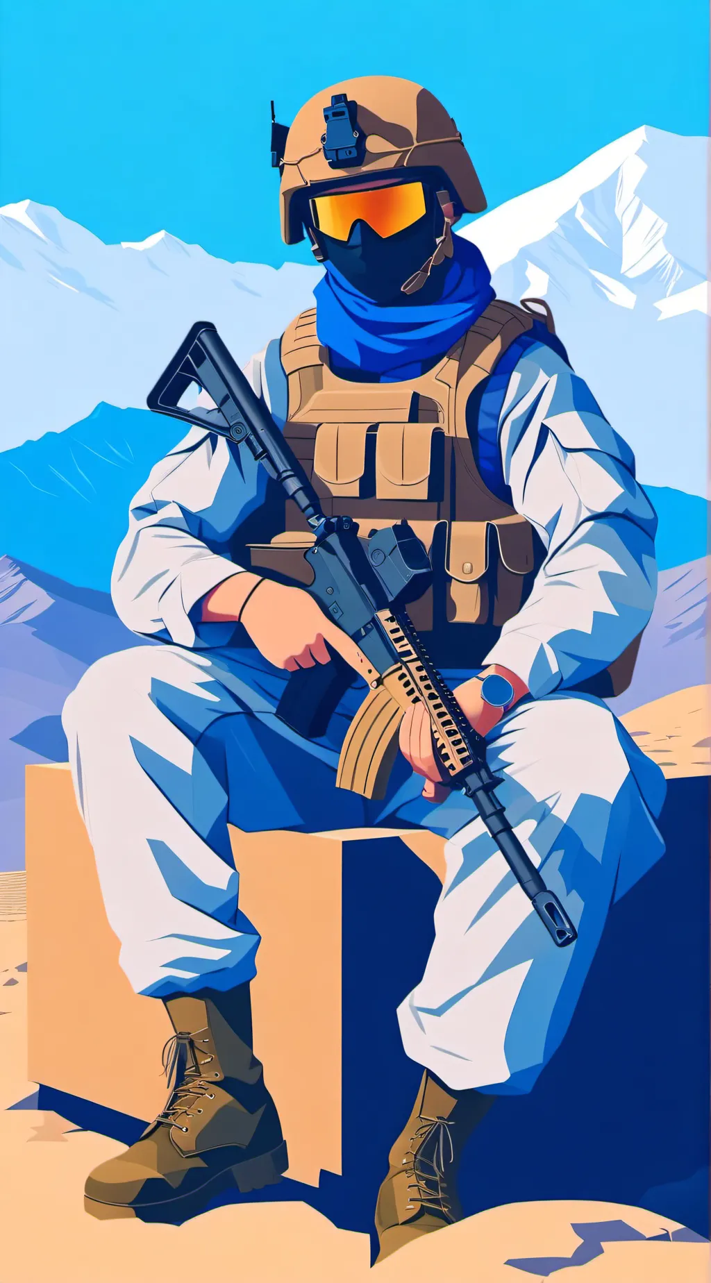 ai character: Sergeant Alex background