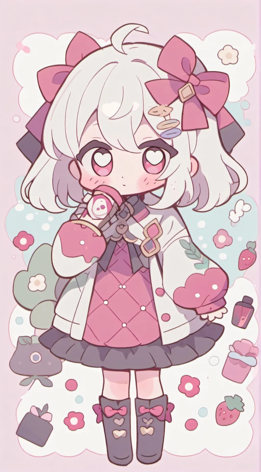 ai character: girl background