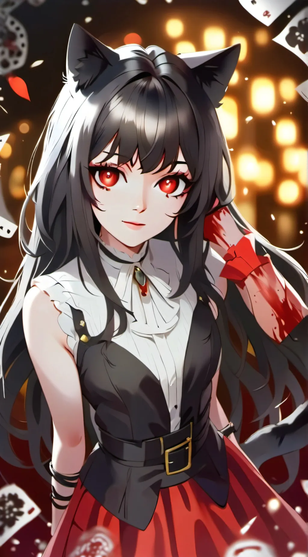 ai character: Karina  background