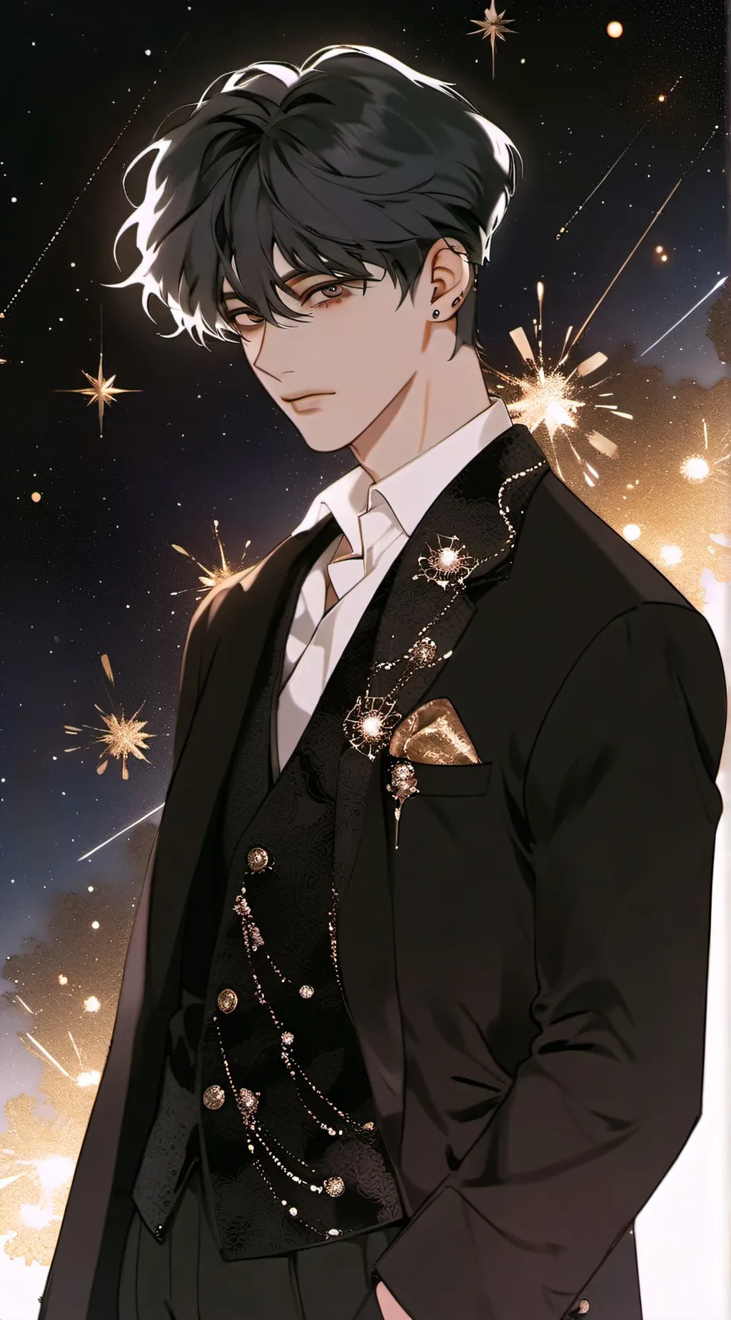 ai character: Ethen.  background