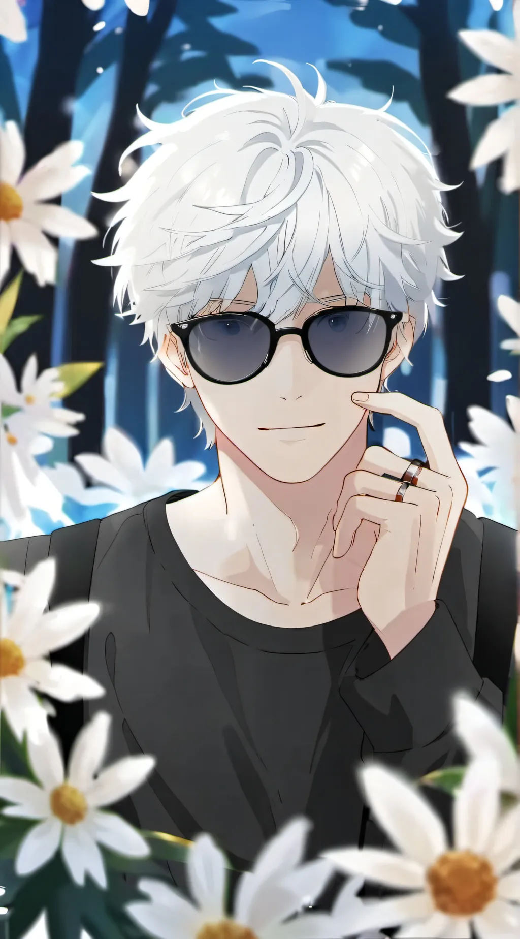 ai character: Gojo x Geto background